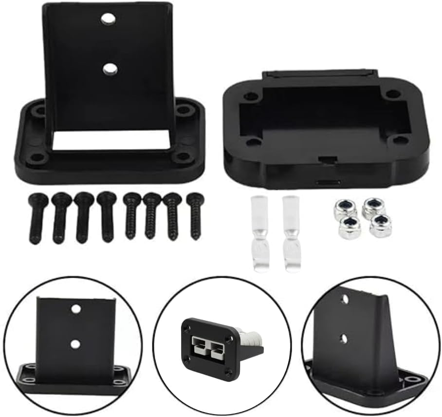 120A 12-24V DC Flush Mount Recessed Plate, Plug Mounting Panel,120A Plug Panel Base with Dust Cover,For Anderson SB120 Series Connectors image number 3