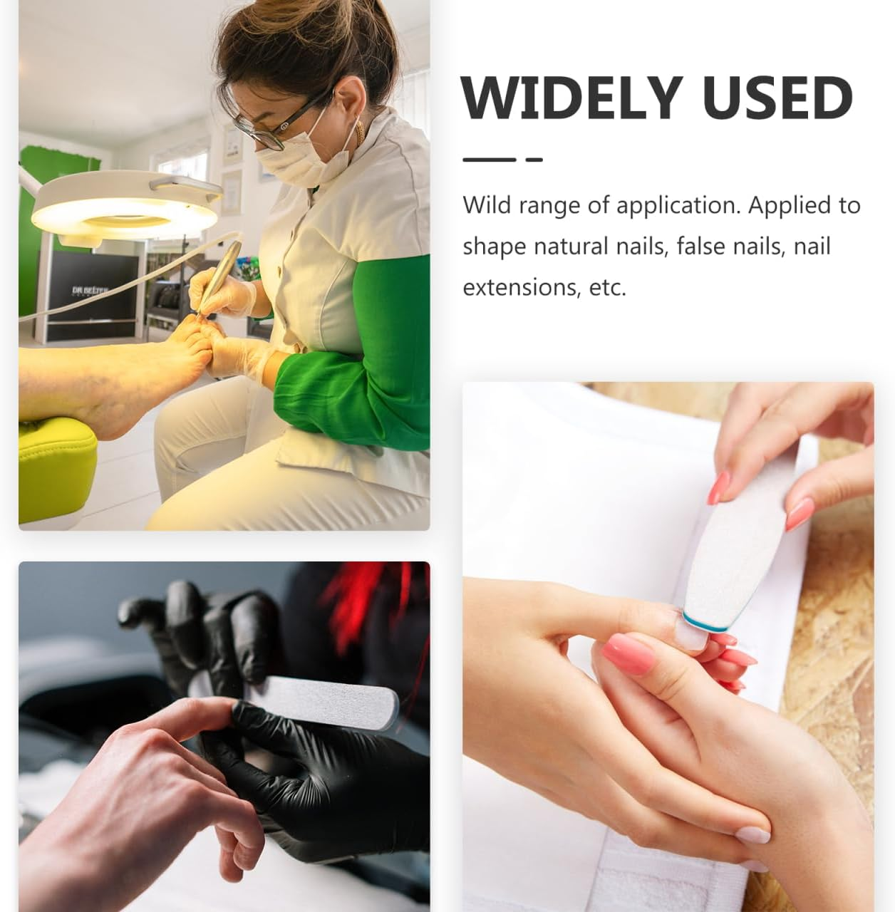 Ipetboom Manicure Pen Single Head Cuticle Remover Nail File Ceramic Stick Trimmer 2 Packs for Beauty image number 2