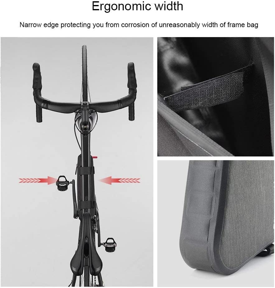 ROCKBROS100% Waterproof Bike Bag Triangle Large Cycling Tube Pouch Quick Release Frame Bag 5-8L image number 5