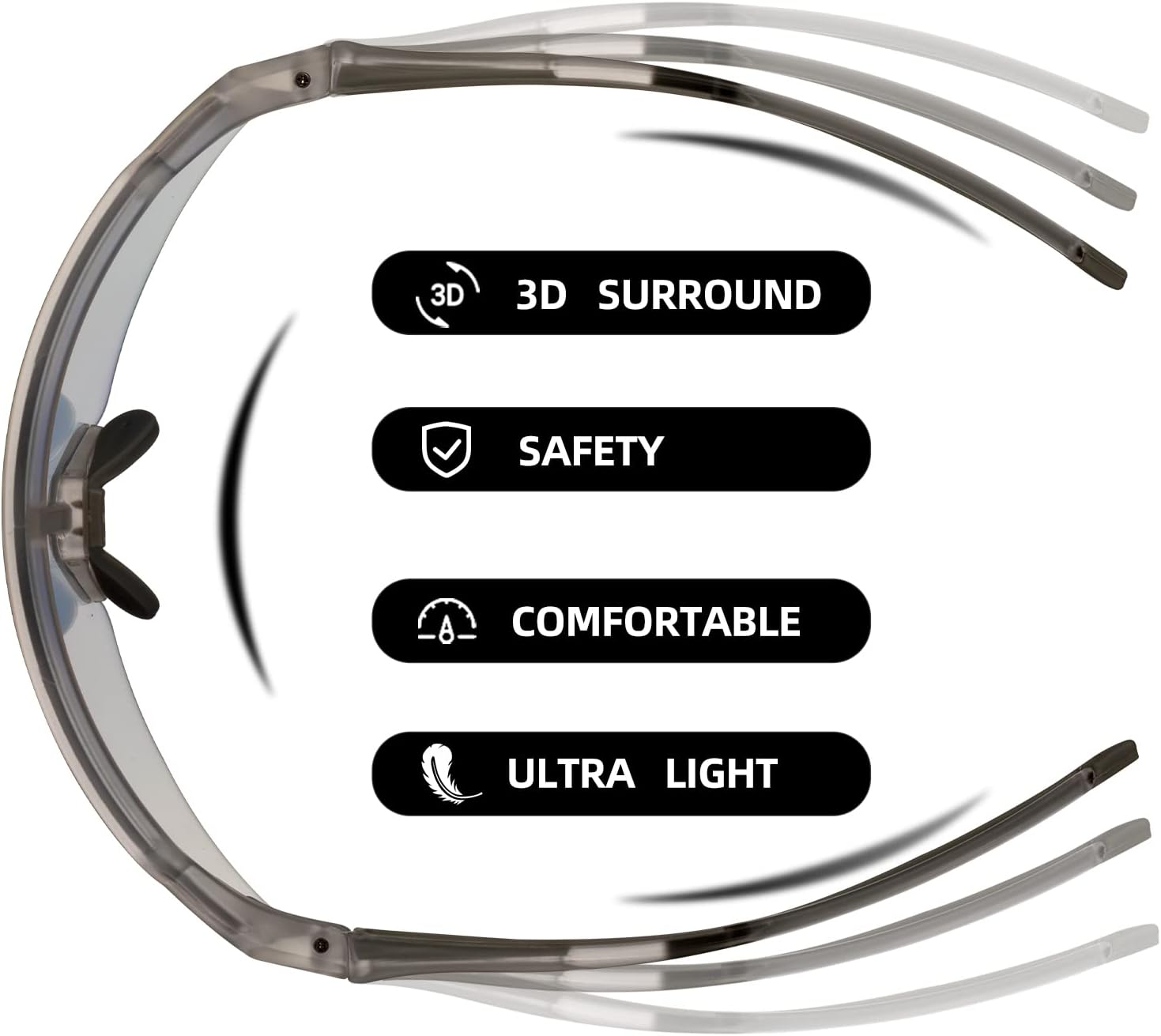 ROCKBROS Sunglasses for Men Women UV Protection Cycling Sunglasses Sport Glasses - Blue image number 2