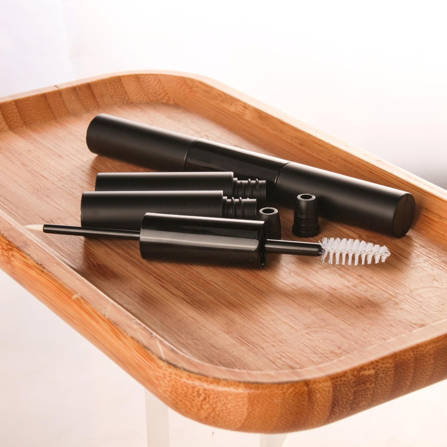 COSIDEA 10PCS Empty 5Mlx2 Dual Ended Mascara Tubes and Eyeliner Tube 10Ml 2 in 1 Mascara Tube and Wand for Castor Oil Eyelash Glue Bottle