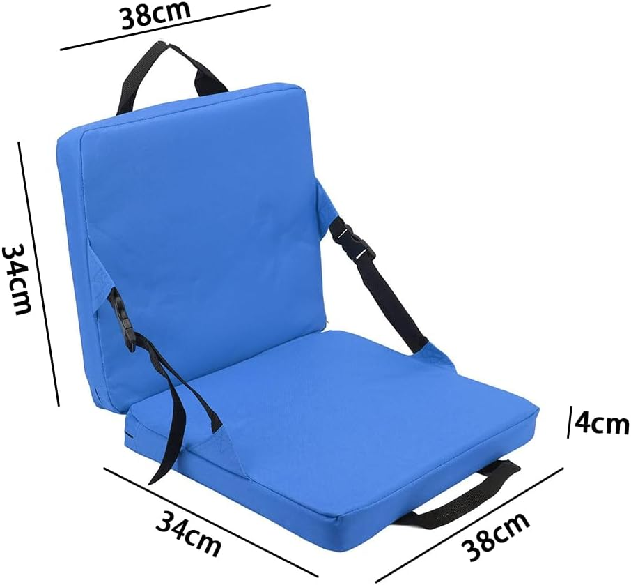 Folding Stadium Cushion,Outdoor Padded Floor Chair,Comfortable Outdoor Padding,Thickened Cushion,Mat with Backrest,Portable Floor Mats,For Camping,Picnic,Stadium image number 4