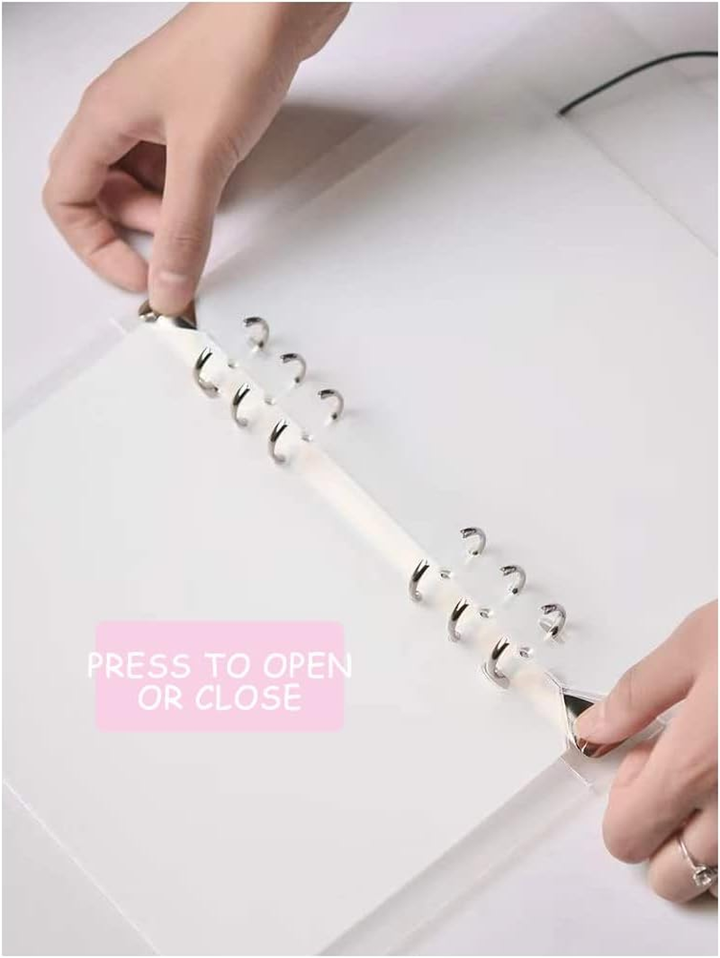 Press on Nail Organizer,Press on Nail Packaging,Removable Loose-Leaf Storage Book for Fake Nail,Nail Display(Not Included Press on Nail) (A5(9.05 * 7.08 * 1.37Inch)