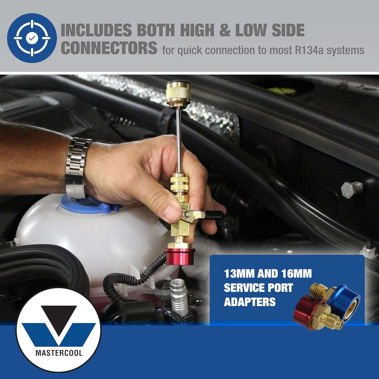 MASTERCOOL (81490) R134A Valve Core Remover Installer, Yellow Gold, 6.8 Inch (For Standard 5Mm Valve Cores Only) image number 6