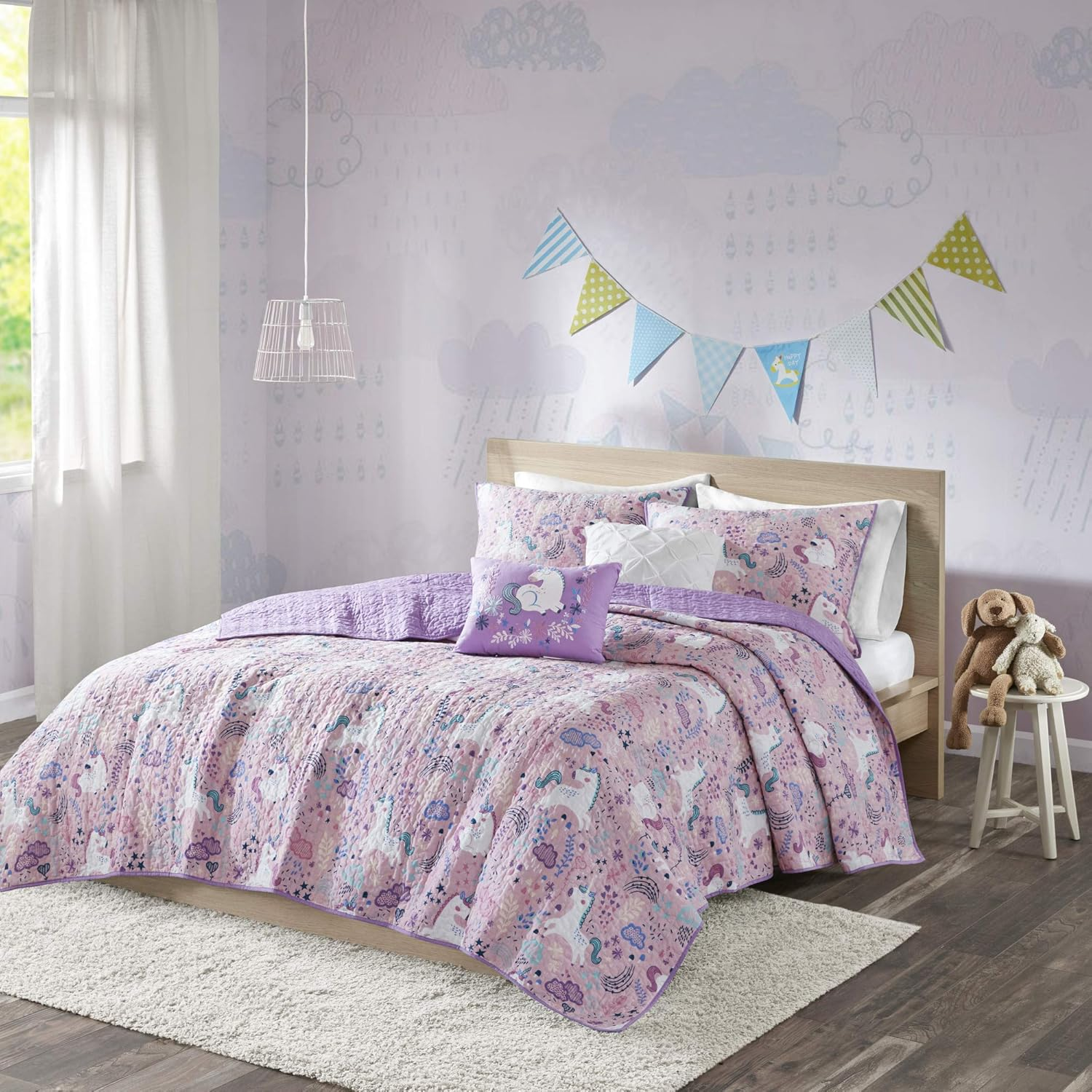 Cloud 9 Coverlet Set Purple Twin/Twin XL