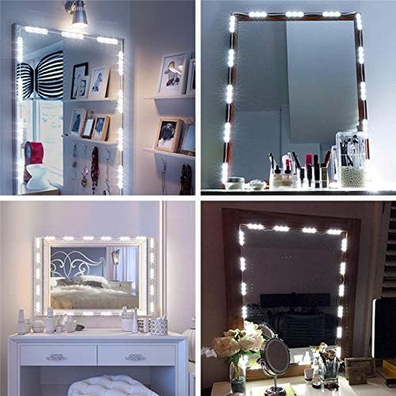 Led Vanity Mirror Lights, Hollywood Style Vanity Make up Light, Dimmable Color and Brightness Lighting Fixture Strip, for Makeup Vanity Table & Bathroom Mirror, Mirror Not Included image number 1
