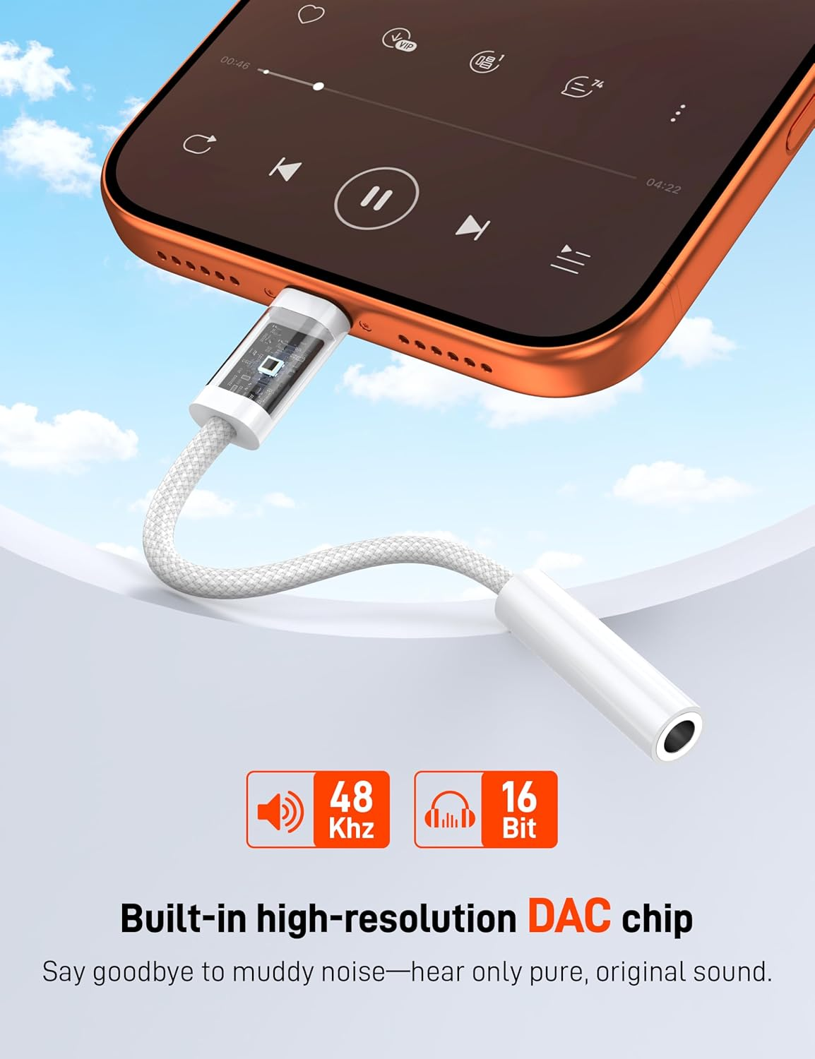 USB C to 3.5Mm Audio Headphone Adapter, Type C to Headphone Jack Adapter Compatible with Iphone 17 Pro Max/16/15,Samsung Galaxy S25 Ultra/S24/S23,Pixel,Ipad Pro image number 1