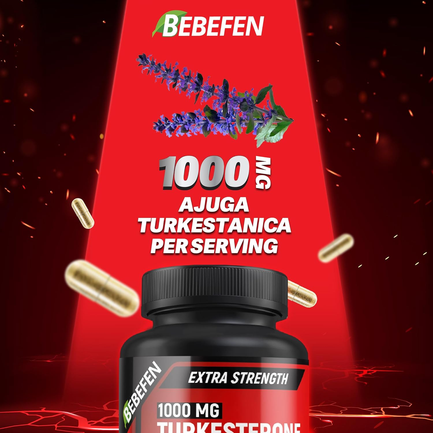 Turkesterone 1000Mg and Tongkat Ali 500Mg Supplement - Max Purity - Tongkat Ali Extract and Turkesterone Supplement for Men - Zero Fillers - Non-Gmo (60 Capsules) image number 5