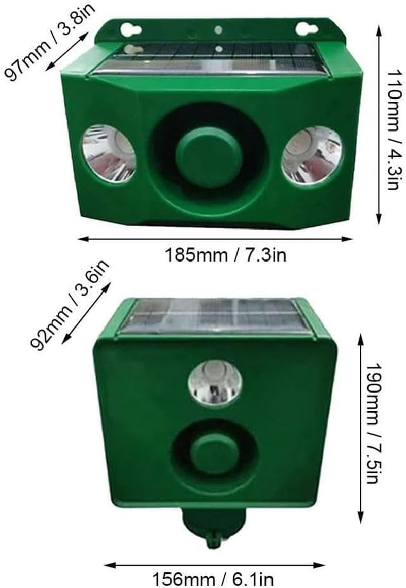 Beast Repellent Solar Warning Lights with Loud Volume,Solar Animal Repellent Alarm,Solars Lights Outdoor,Solars Security with Loud Volume for Orchard Farm Barn Yard(2 Spotlights) image number 6