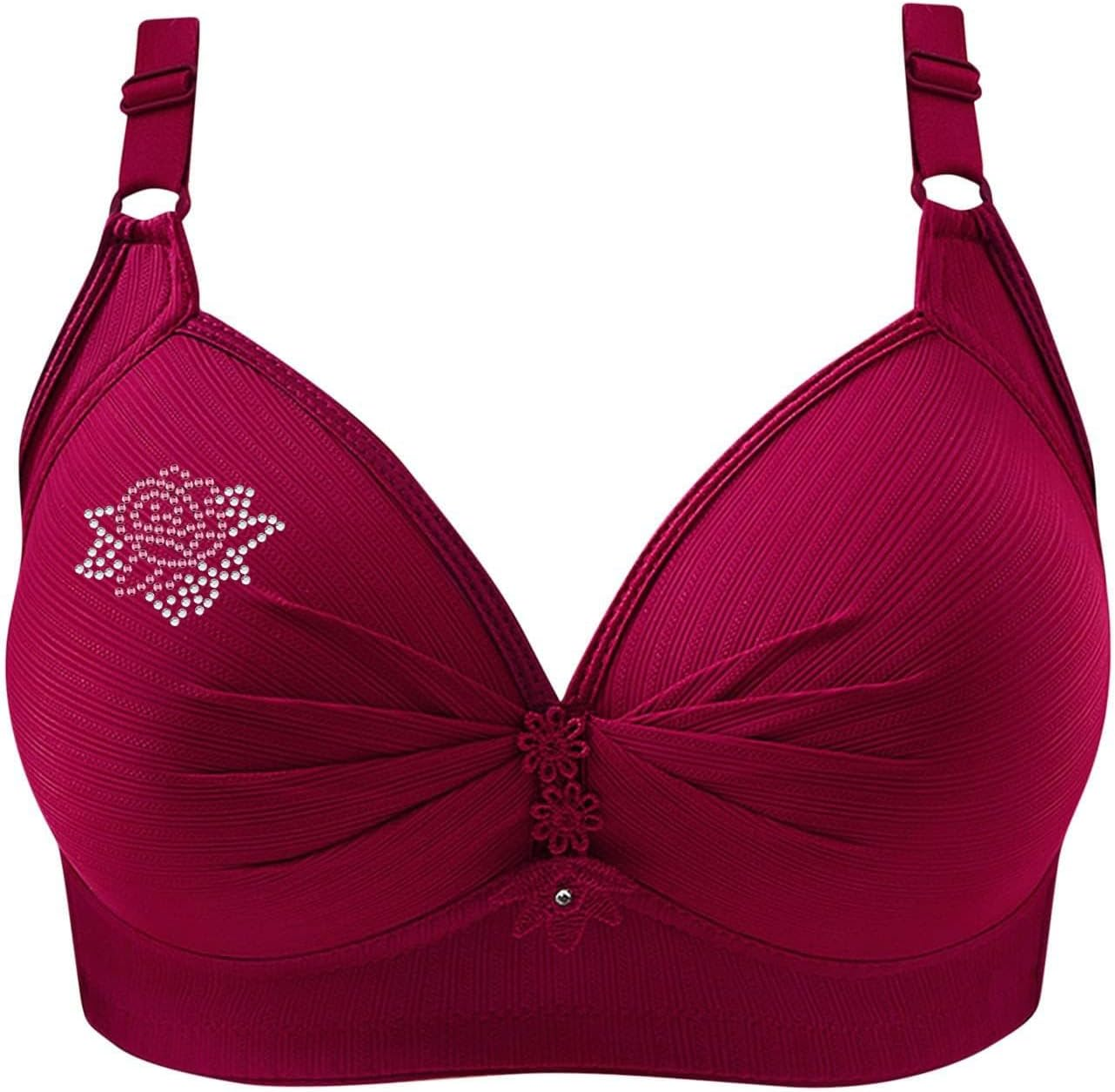 Sticker Bracelet Kit White Strapless Bra Bralettes T Shirt Bras Women Wired Front Fastening Sexy 34D Pasting Womens Non Large Bust Ladies Packs of 2 Maternity Pregnancy Supportive image number 3