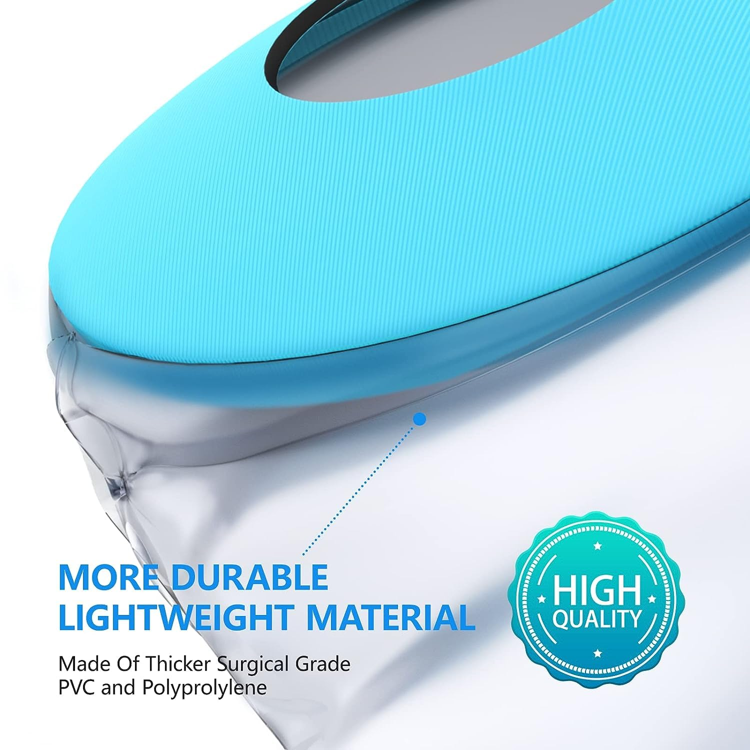 Waterproof Knee Cast Cover for Shower, Watertight Cast Bag, Reusable, Shower Protector for Knee Replacement Surgery, Wound, Burns (M) image number 3