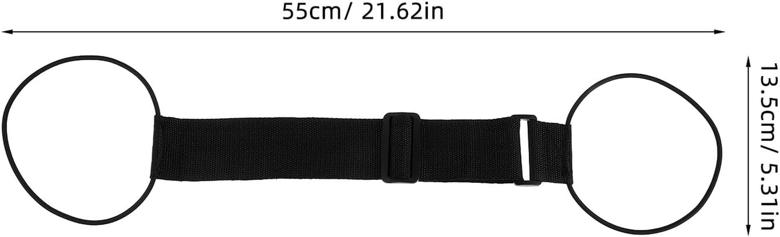 AKOOSY 2Pcs Elastic Luggage Straps Bungees for Suitcases Adjustable Suitcase Belt Travel Bag Tie-Down Straps Secure Packing Accessories for Backpack and Travel Gear image number 2