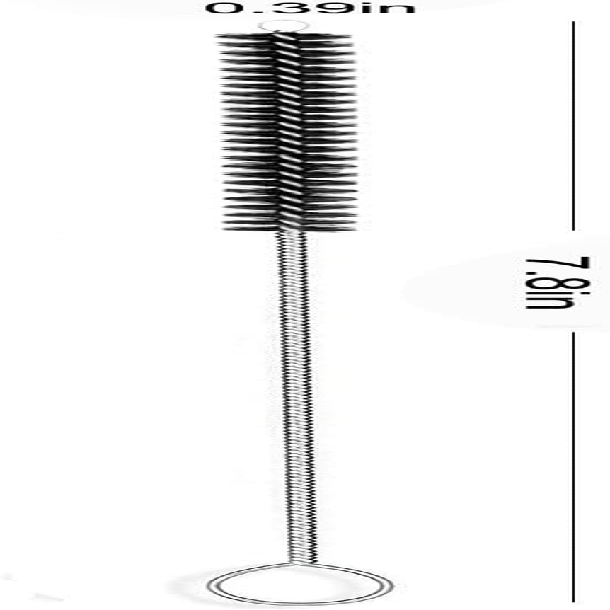 Straw Cleaner Brush,10 Pcs Drink Straw Cleaning Brush Kit, Extra Long Pipe Cleaners, Straw Cleaning Brush Bottle Brush Cleaner Pipe Cleaner for Tumbler, Sippy Cup, Bottle and Tube (Black-10Pcs) image number 5