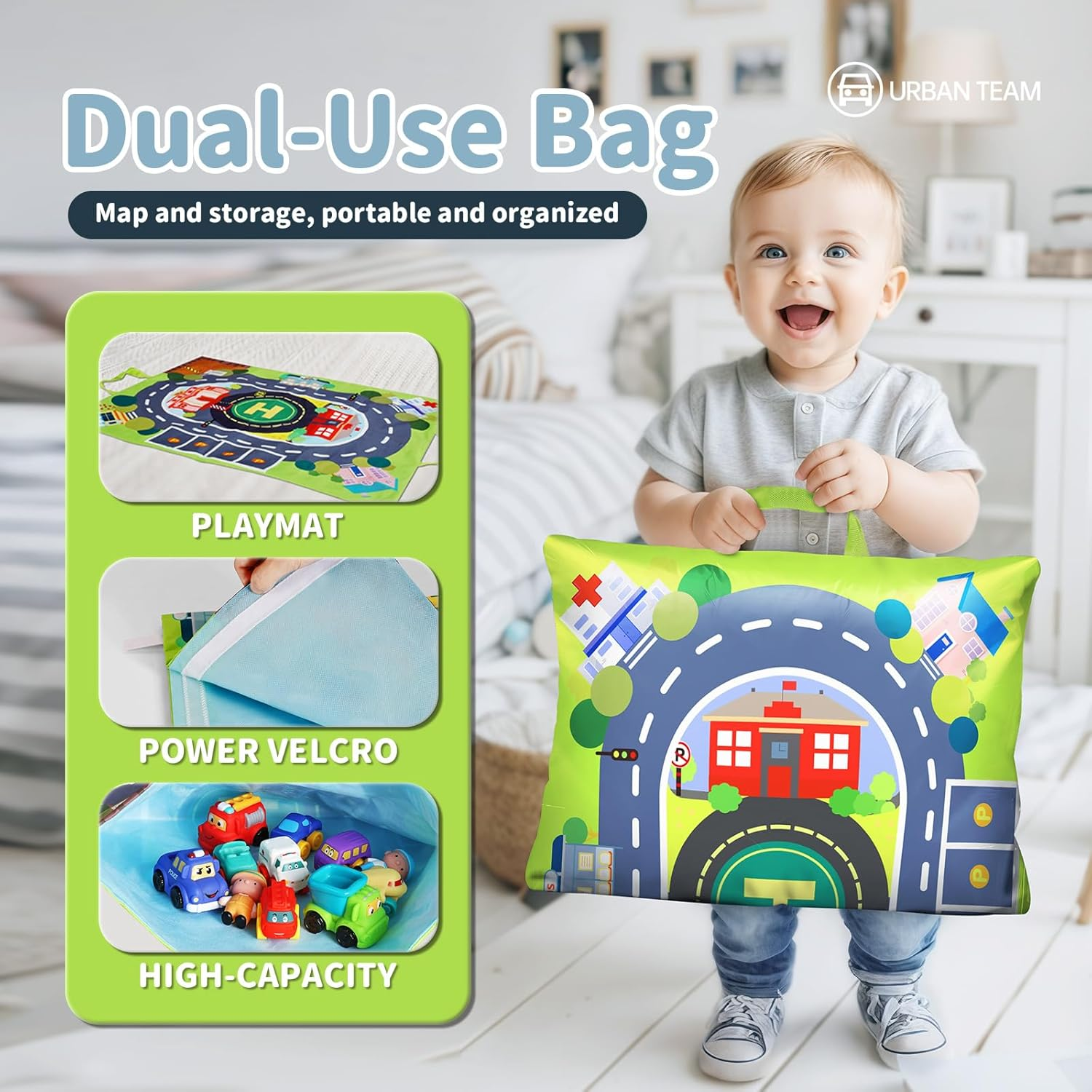 ALASOU 12 PCS Soft Rubber Car Toys for 1 Year Old Boy with Playmat/Storage Bag|1 Year Old Boy Gifts|1St Birthday Gifts Toddler Toys Age 1-2|Baby Toys 12-18 Months