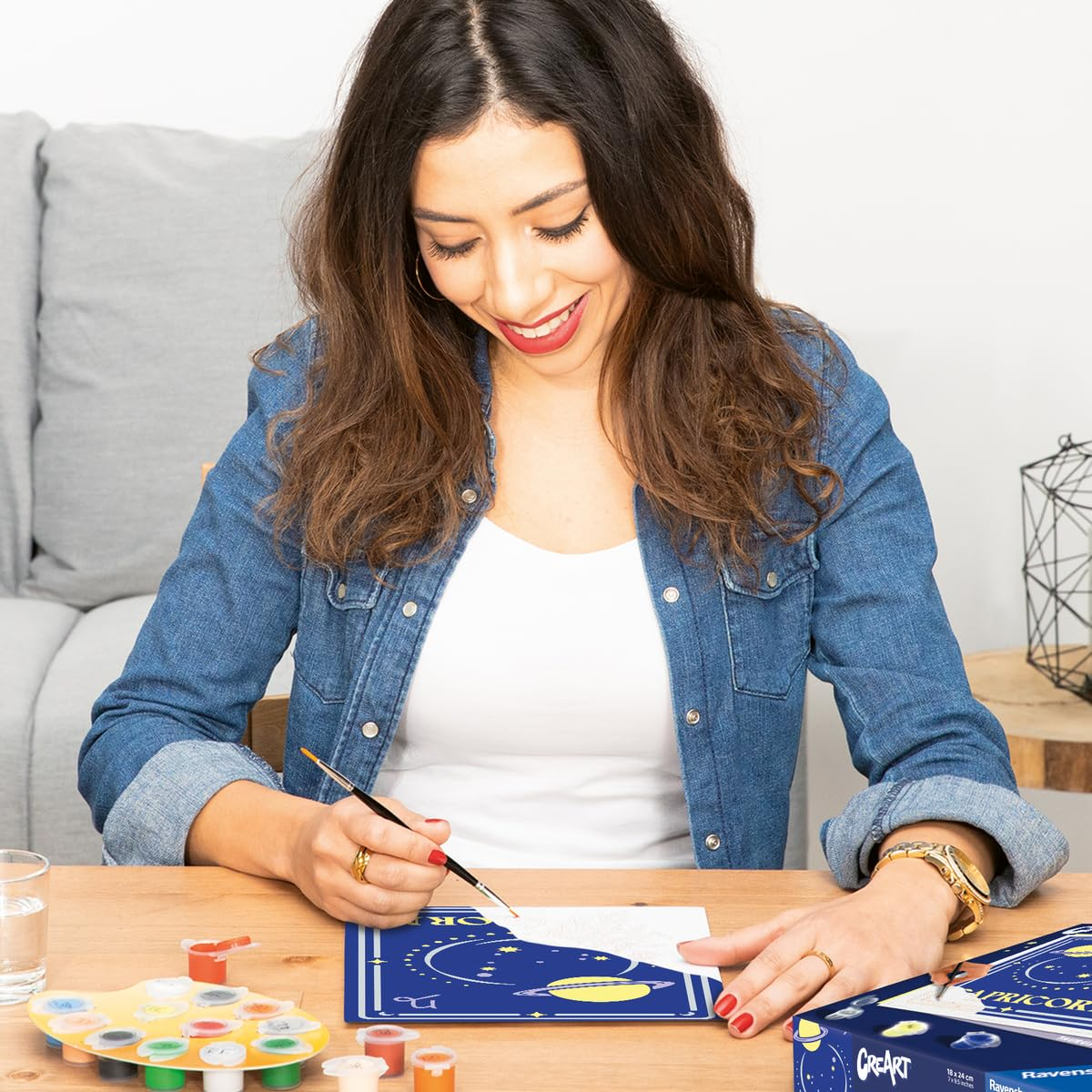 Creart Sternzeichen - Steinbock: Mit Silber- Und Leuchtfarbe!