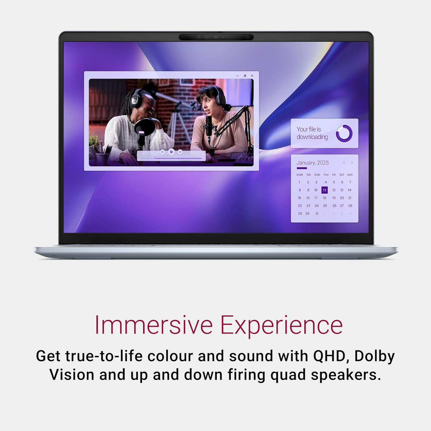 Dell Inspiron 14 plus Copilot+ PC with On-Device AI - Snapdragon&reg; X plus 10 Core Processor - 14" QHD+ Display - 16GB - 512GB SSD - Qualcomm Adreno Graphics - Fingerprint - Ice Blue Metal image number 6