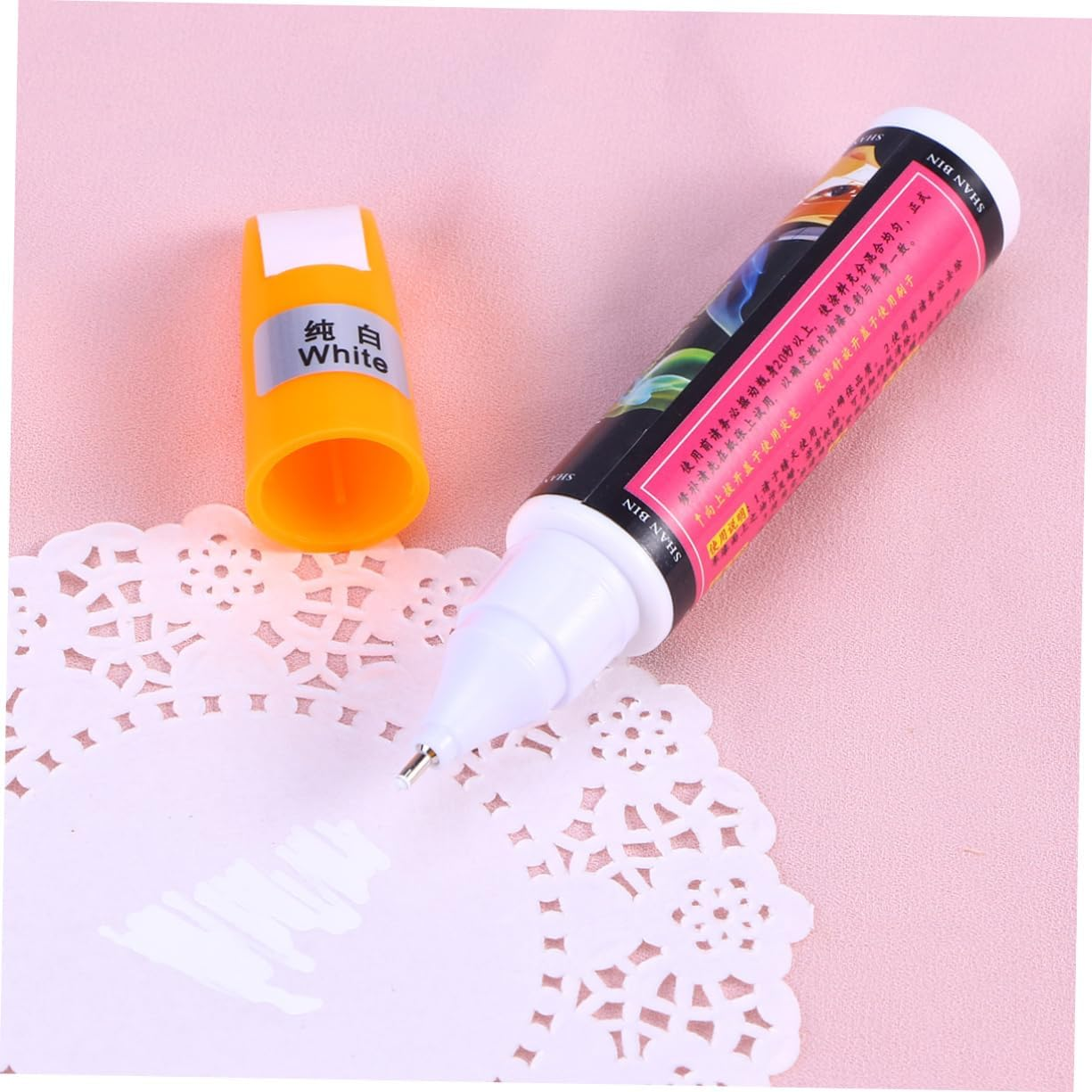 Gatuida Automotive Touch-Up Paint Pen White Car Scratch Repair Pen for Minor Paint Defects Vehicle Coat Repair Suitable for Cars image number 4
