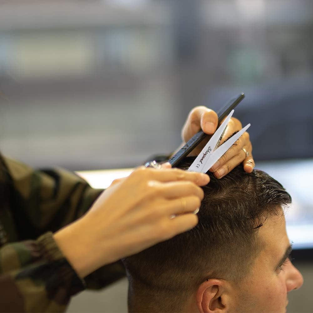 Hair Cutting Scissors Professional 6'' Hairdressing Shears, Thinning Scissors, Japanese Stainless Steel Razor Sharp Scissors for Barber & Salon Kit for Men & Women image number 5