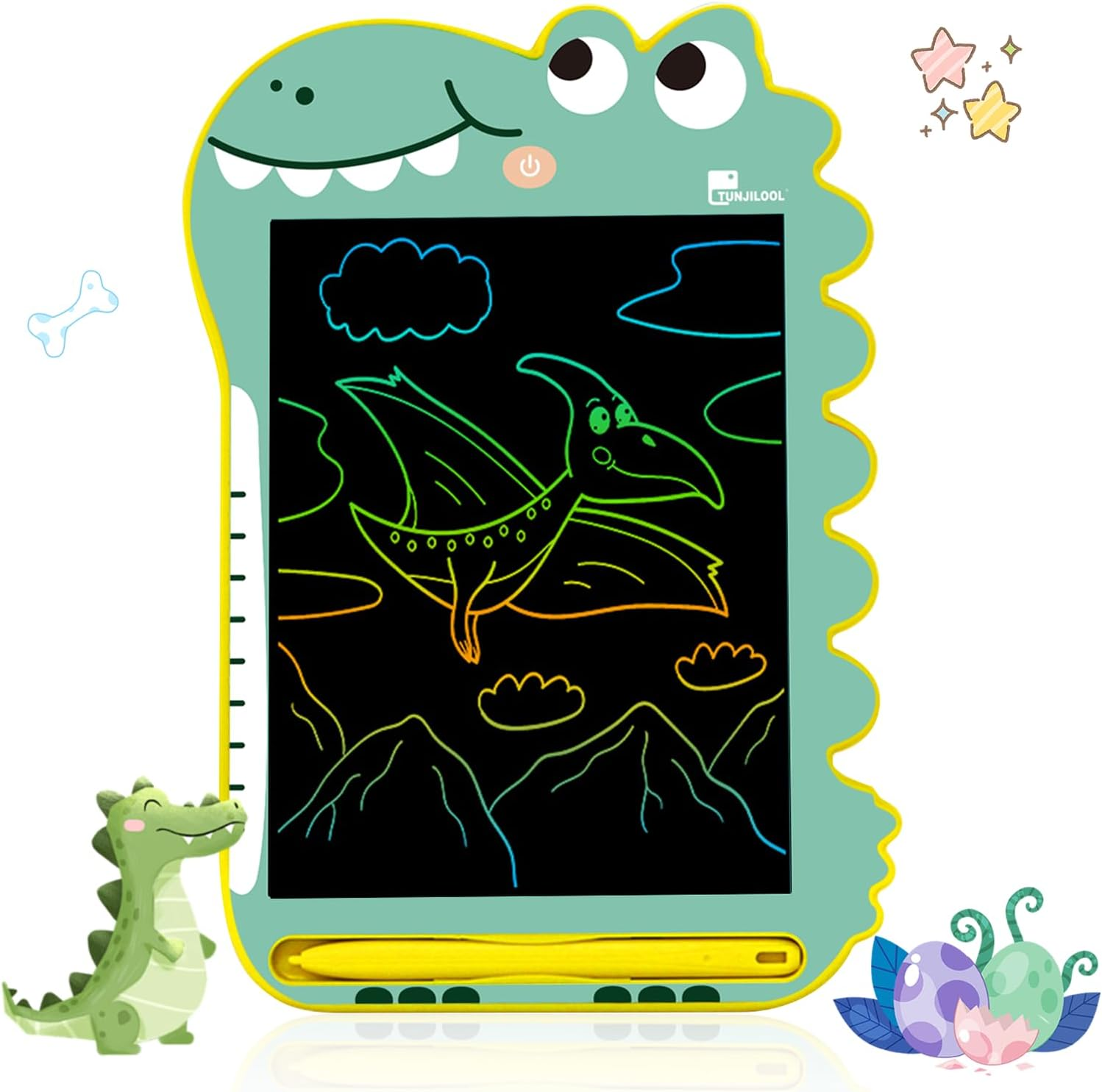 TUNJILOOL LCD Writing Tablet, 8.5 Inch Drawing Pad for Kids, Dinosaur Toys Doodle Board Travel Toys for 3 4 5 6 Year Old Boys Girls Toddlers Birthday Gifts