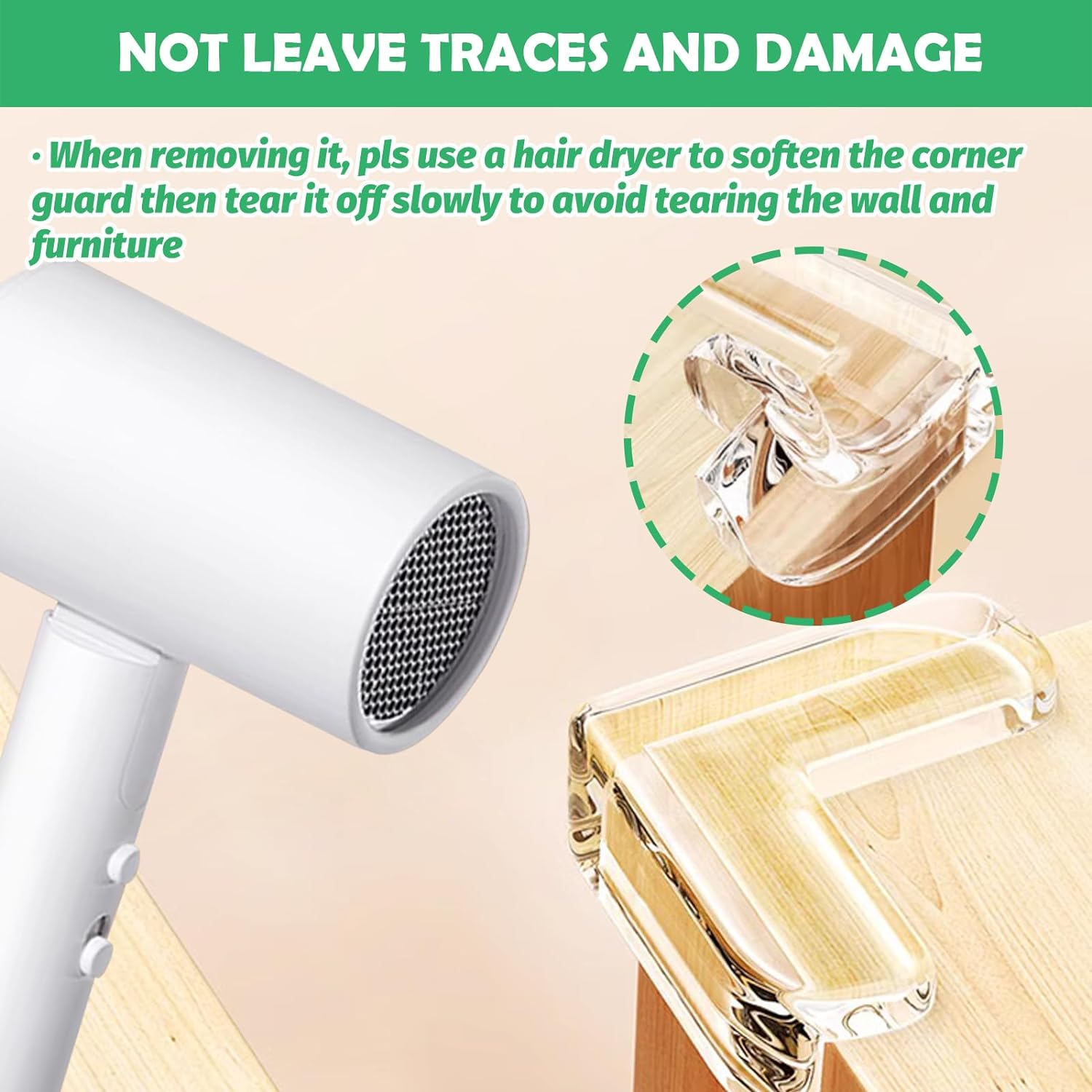 17Pcs Silicone Corner Protectors Kit Contains Strong Adhesive L-Shaped and Ball-Shaped Corner Guards and Furniture Bumper Strips for Countertop Cabinets Tables Drawers Wall image number 5