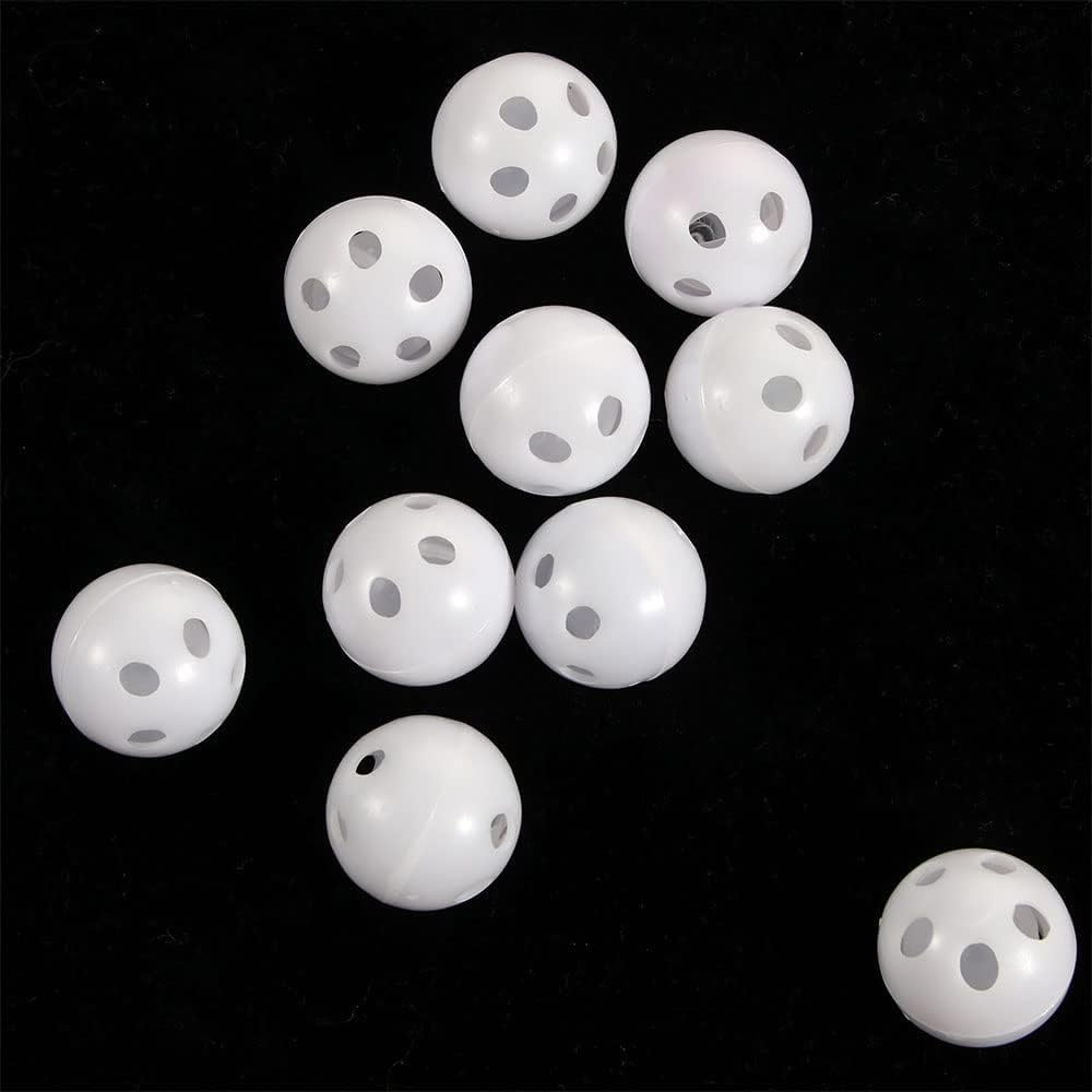 10 Pcs White Rattle Balls Inserts Rattle Box Repair Doll Noise Maker Noise Maker Insert Rattle for Animal Puppet Doll Pet Rattles and Plush Rings image number 5