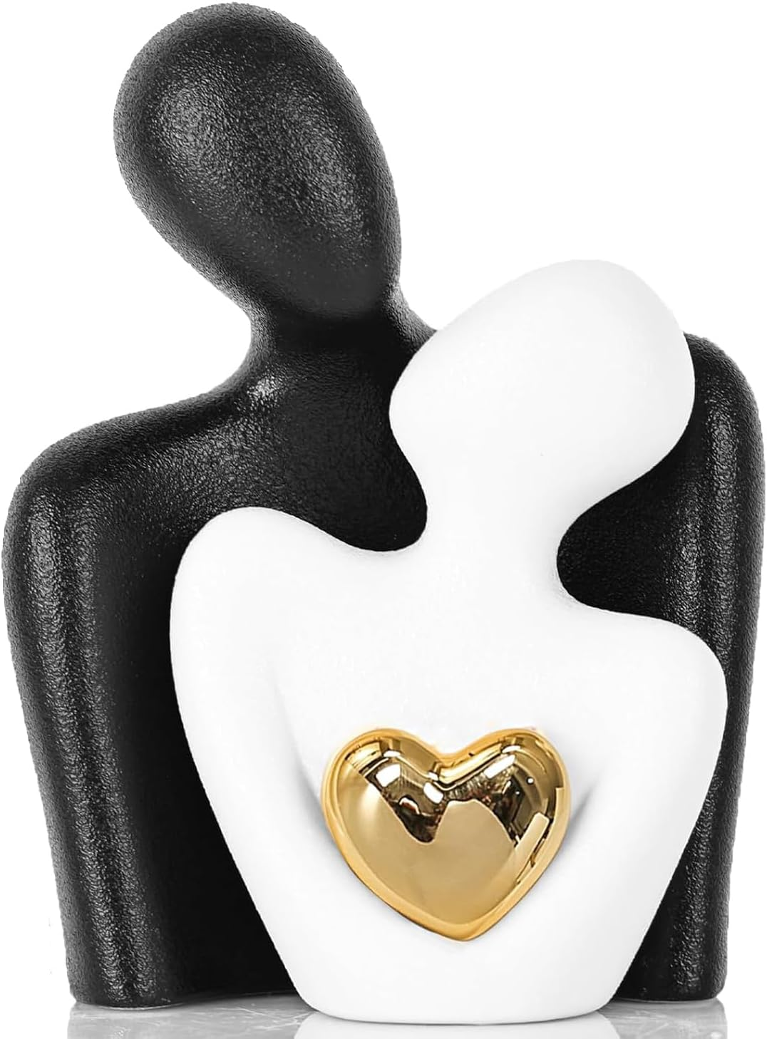 Gesture Decorative Statue, Modern Art Sculpture, Desktop Decor for Home, Office, Wedding (Golden) (Black)