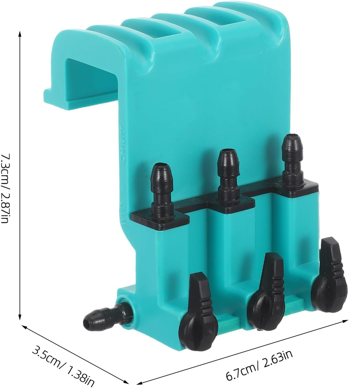 Alasum Aquarium Air Valve Flow Control 3-Way Regulating Valve for Fish Tank Air Pump Accessories Green Three-Head Suitable for Pond and Home Aquariums image number 3