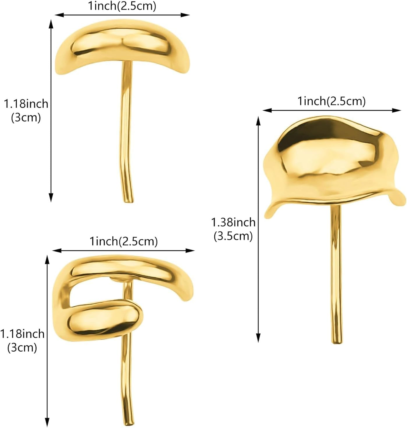 3Pcs Metal Ponytail Cuff Hair Tie Ponytail Holder Hair Clip Barrettes,Metal Ponytail Holder Hair Clip,Metal High Ponytail Buckle Hair Clip,Ponytail Holder Hair Clip High Ponytail Buckle Clips,Gold image number 3