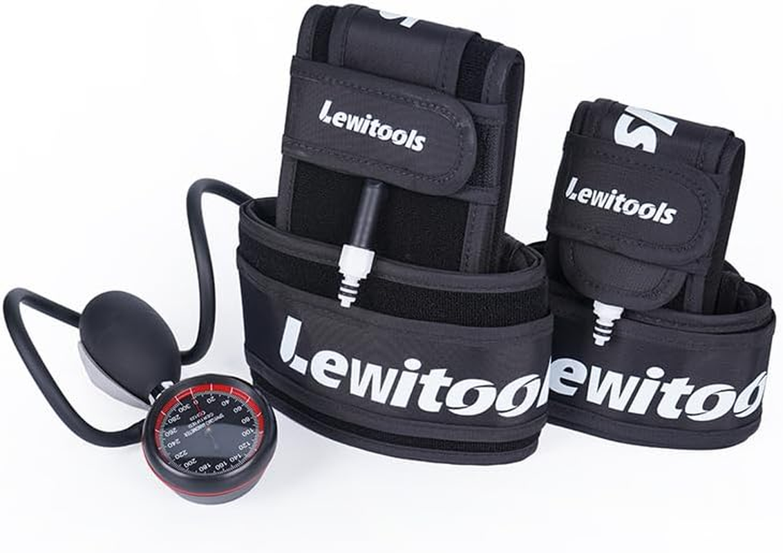 Lewitools 2025 New BFR Training Blood Flow Restriction Bands Occlusion Training Gym Fitness Workout Body Building (Full Set)