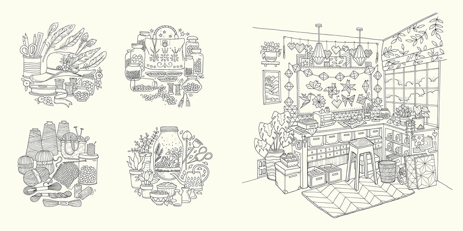 Rooms of Wonder: Step inside This Magical Colouring Book