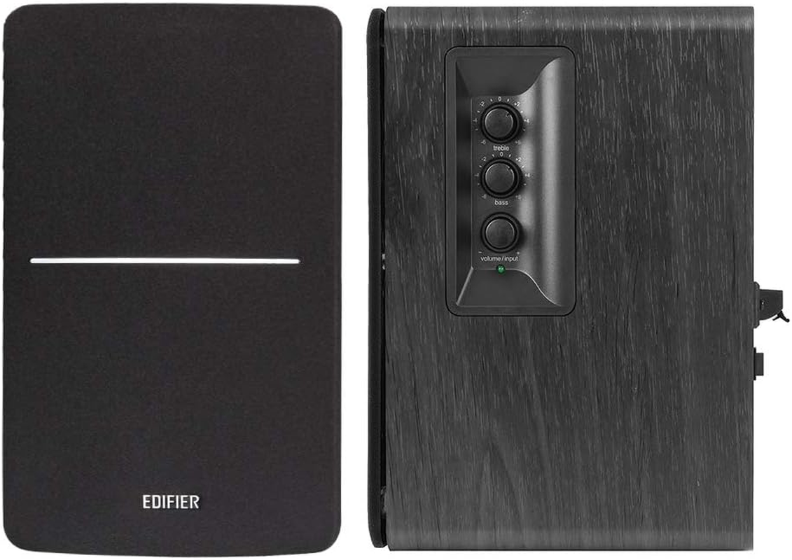 Edifier【Upgraded】 R1280Dbs Active Bluetooth Bookshelf Speakers - Optical Input - 2.0 Wireless Studio Monitor Speaker - 42W RMS with Subwoofer Line Out - Black - Brown image number 3