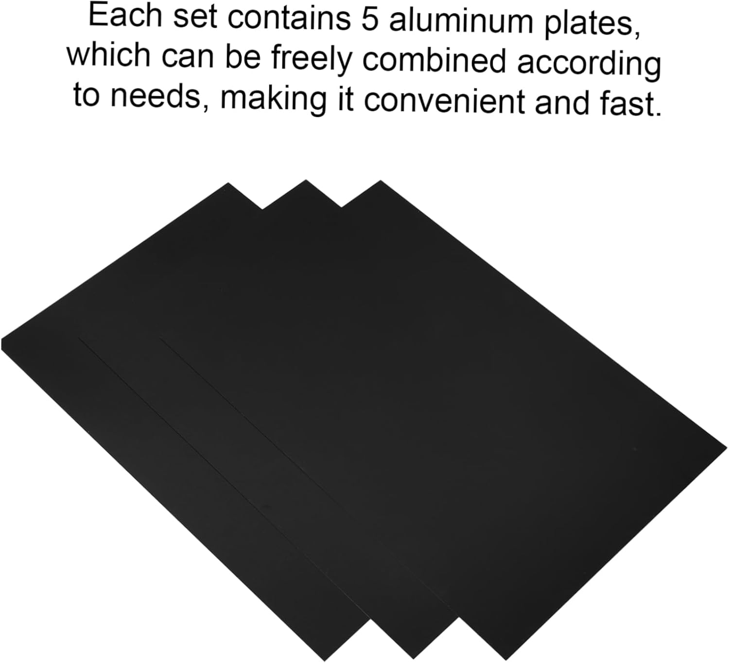 3Pcs Black Anodized Aluminum Sheets 5052 Alloy 0.5Mm Thick Metal Plates for Engraving and Craft Projects, Wear-Resistant Blank Aluminum Nameplates for DIY Signage and Industrial Use image number 6