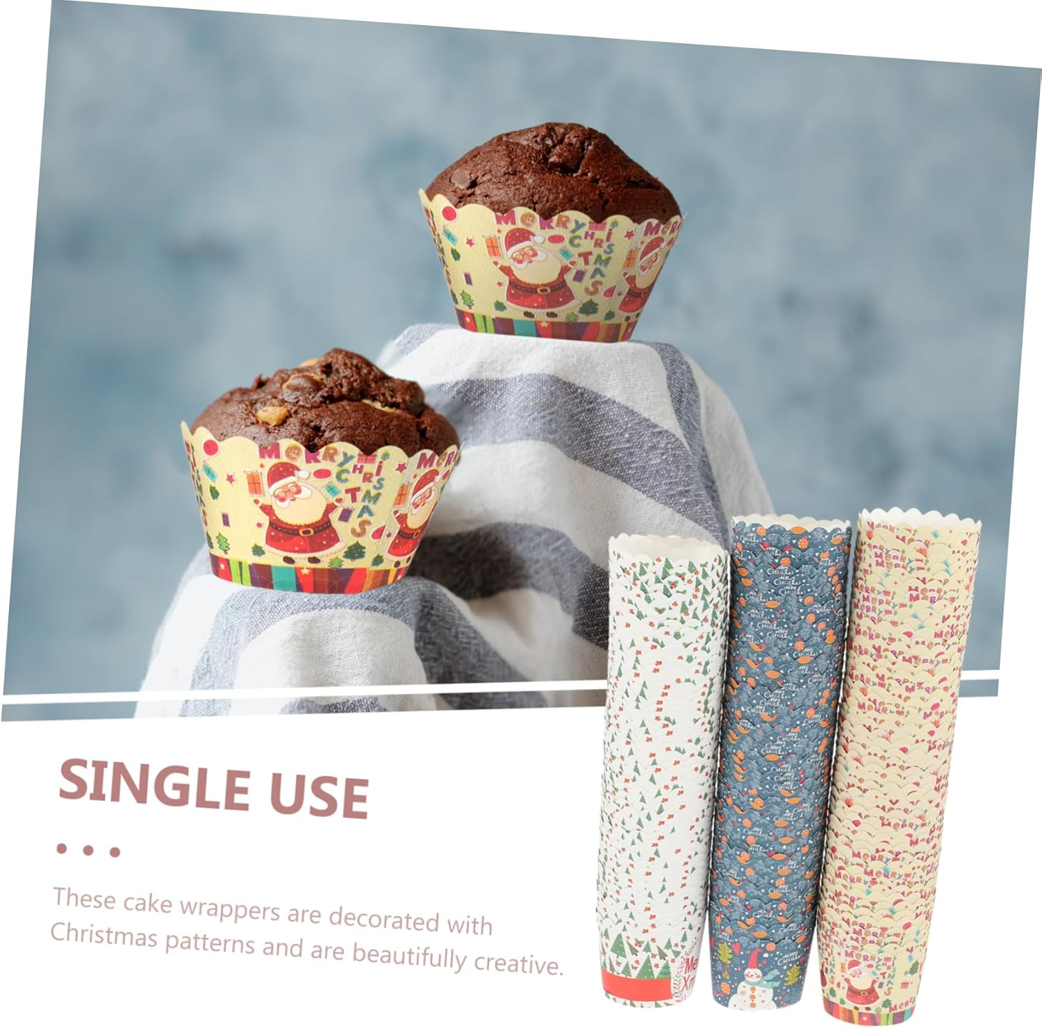 Cupcake Liners for Baking 150Pcs Cake Cup Muffin Cups Non-Stick Surface image number 6