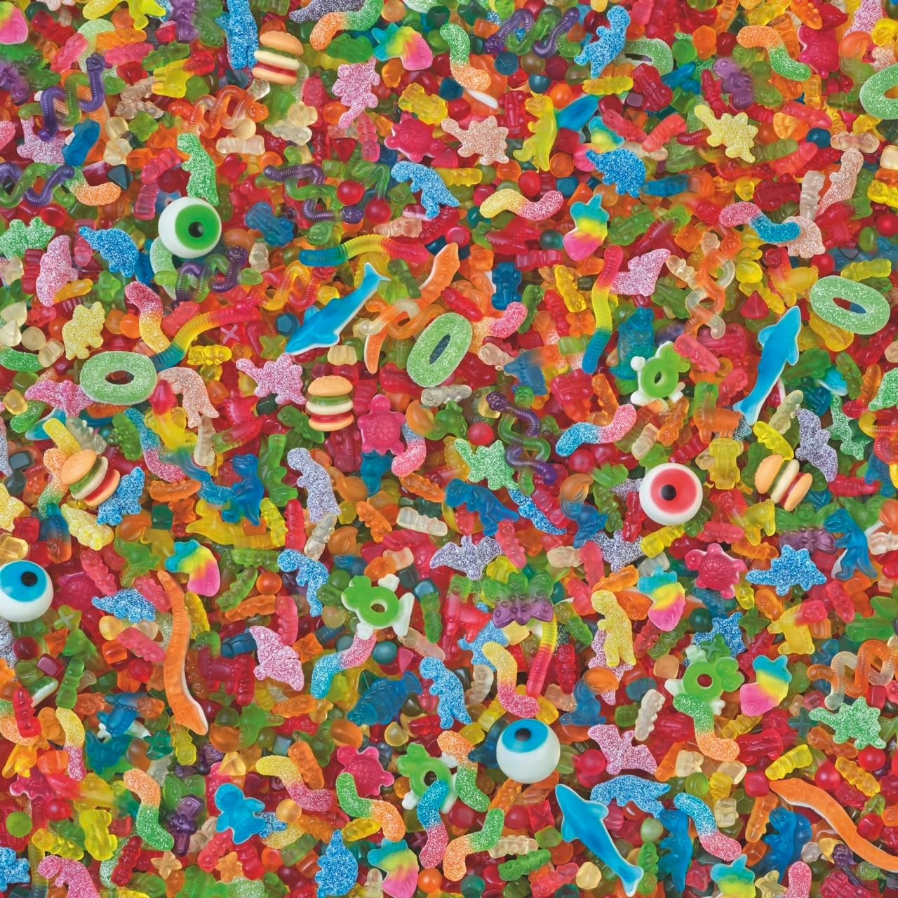 Trolli Sour Mates Party Mix Gummi Lollies 140 G &ndash; Fruity Sour Candy, Chewy Gluten-Free Lollies, Colourful Sweet Treats, Party and Snack Pack