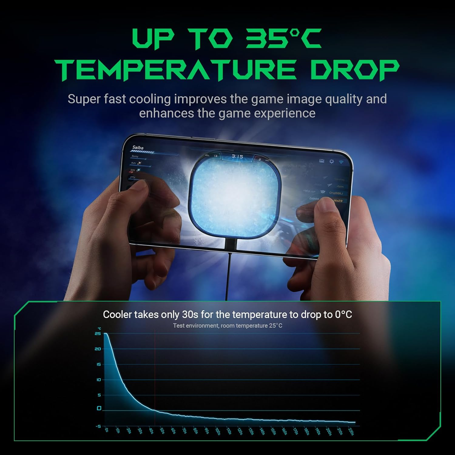 Black Shark Magnetic Cell Phone Cooler, RGB Phone Cooling Fan Portable Lightweight Mobile Phone Cooling Fan, Phone Radiator with Larger Cooling Area for Phone/Tablet/Ipad (Black), 3Pro Black - 4Pro Black image number 7