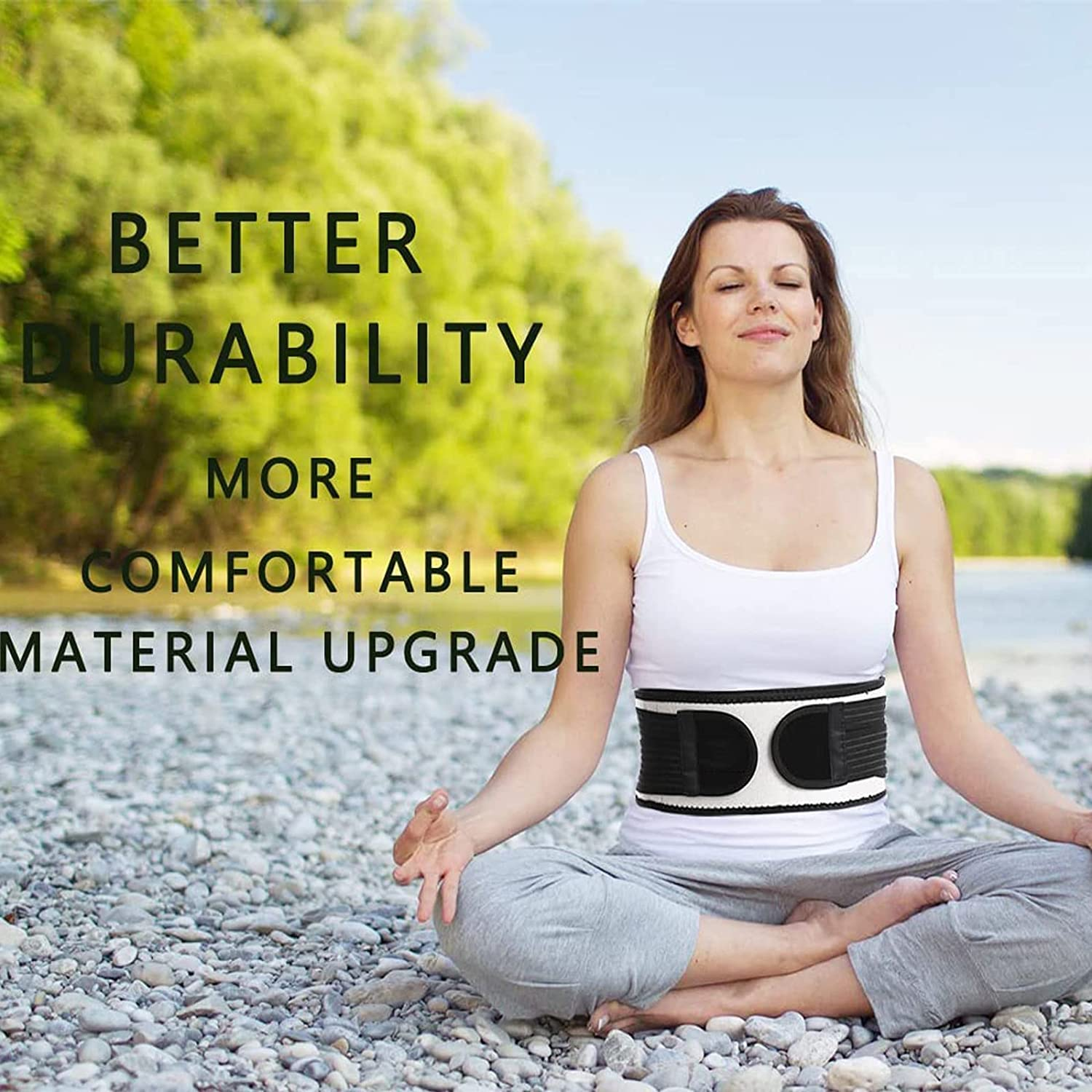 HEERTEE Sacroiliac SI Hip Belt for Women and Men That Alleviate Sciatic, Pelvic, Lower Back and Lumber Pain, Stabilize SI Joint | Trochanter Belt | Anti-Slip and Pilling-Resistant (Plus(Fits Hip Size 46"-55")) image number 5