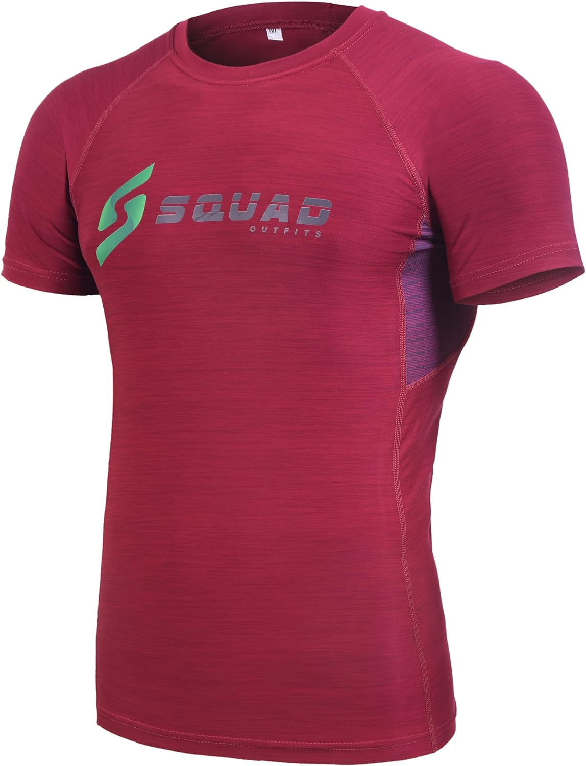 Squad Outfits Men'S Compression Shirt Cool Dry Short Sleeves Gym, Yoga, Athletic Workout Tights Base Layer Top T-Shirt