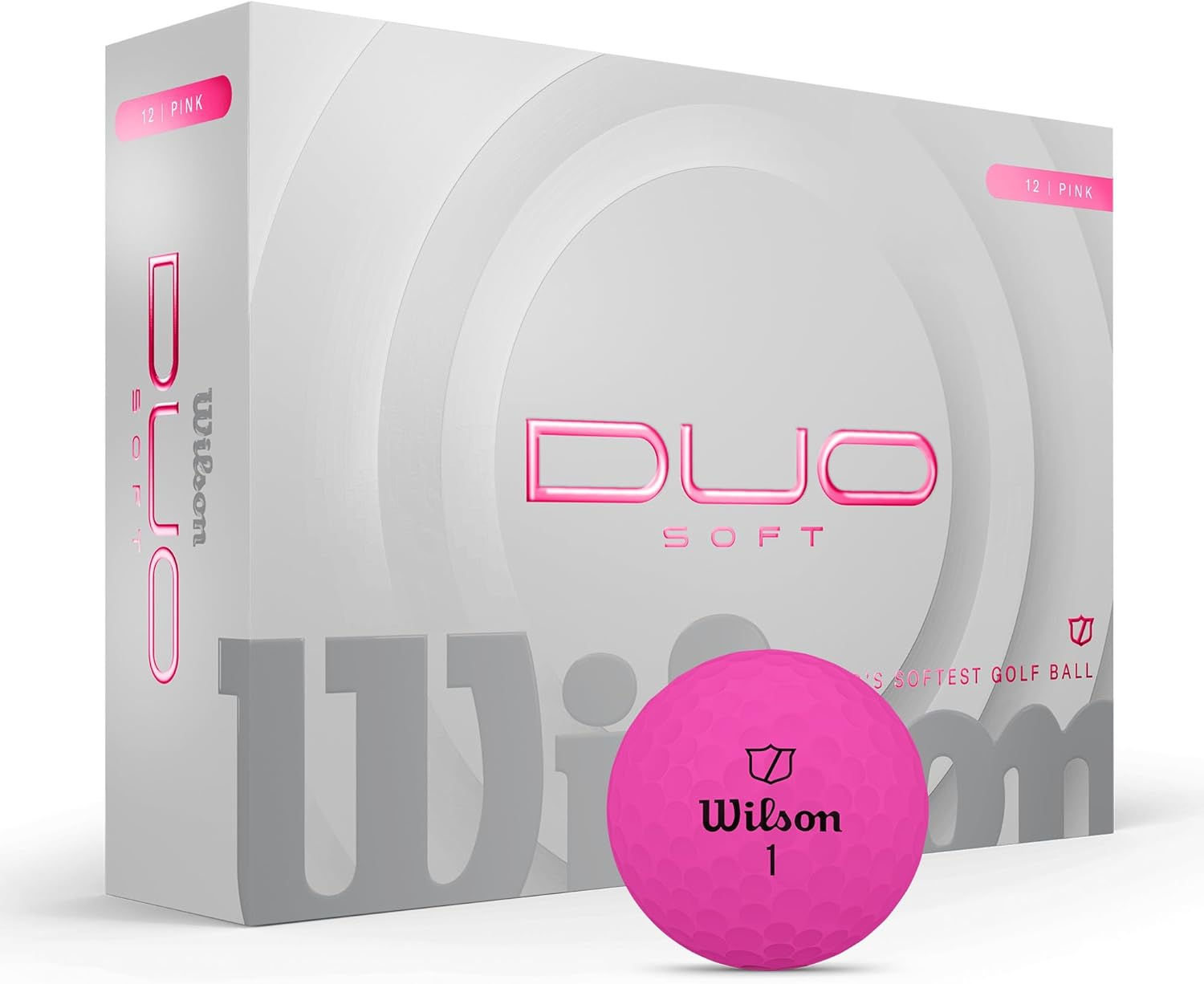 Wilson 2025 Duo Soft Golf Balls - White, 12 Balls