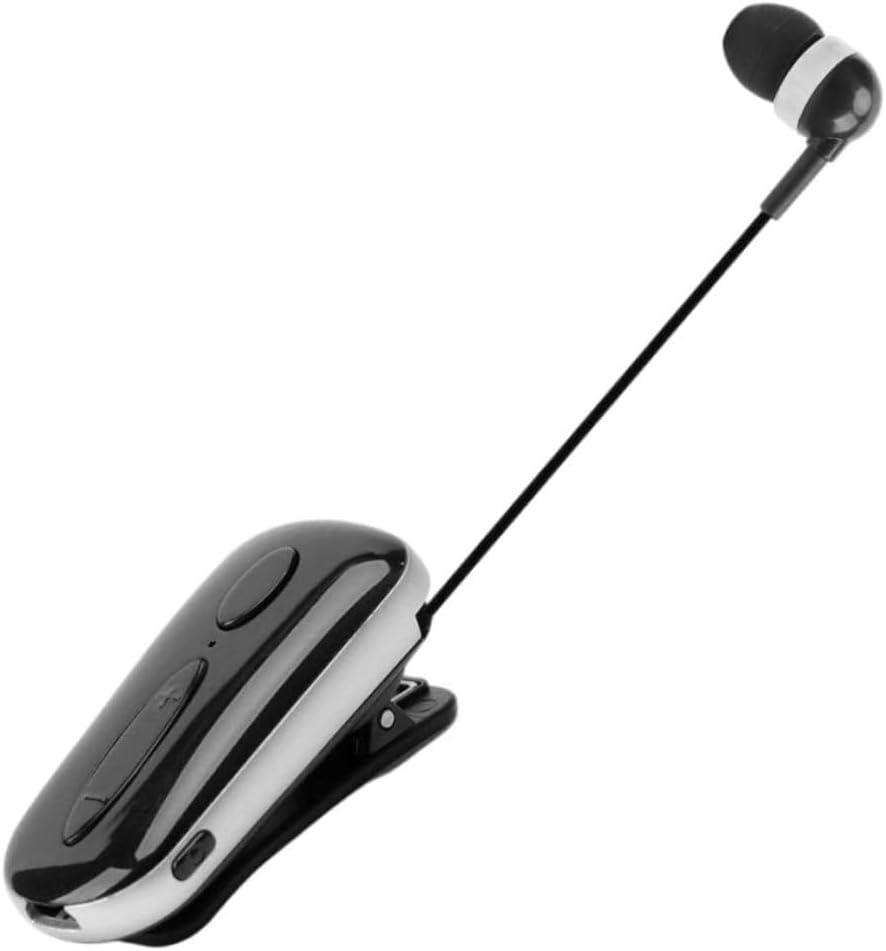 Happyyami Retractable Wireless Headphone Earpiece Clip-Style Headset for Sports Earphones Listening image number 1