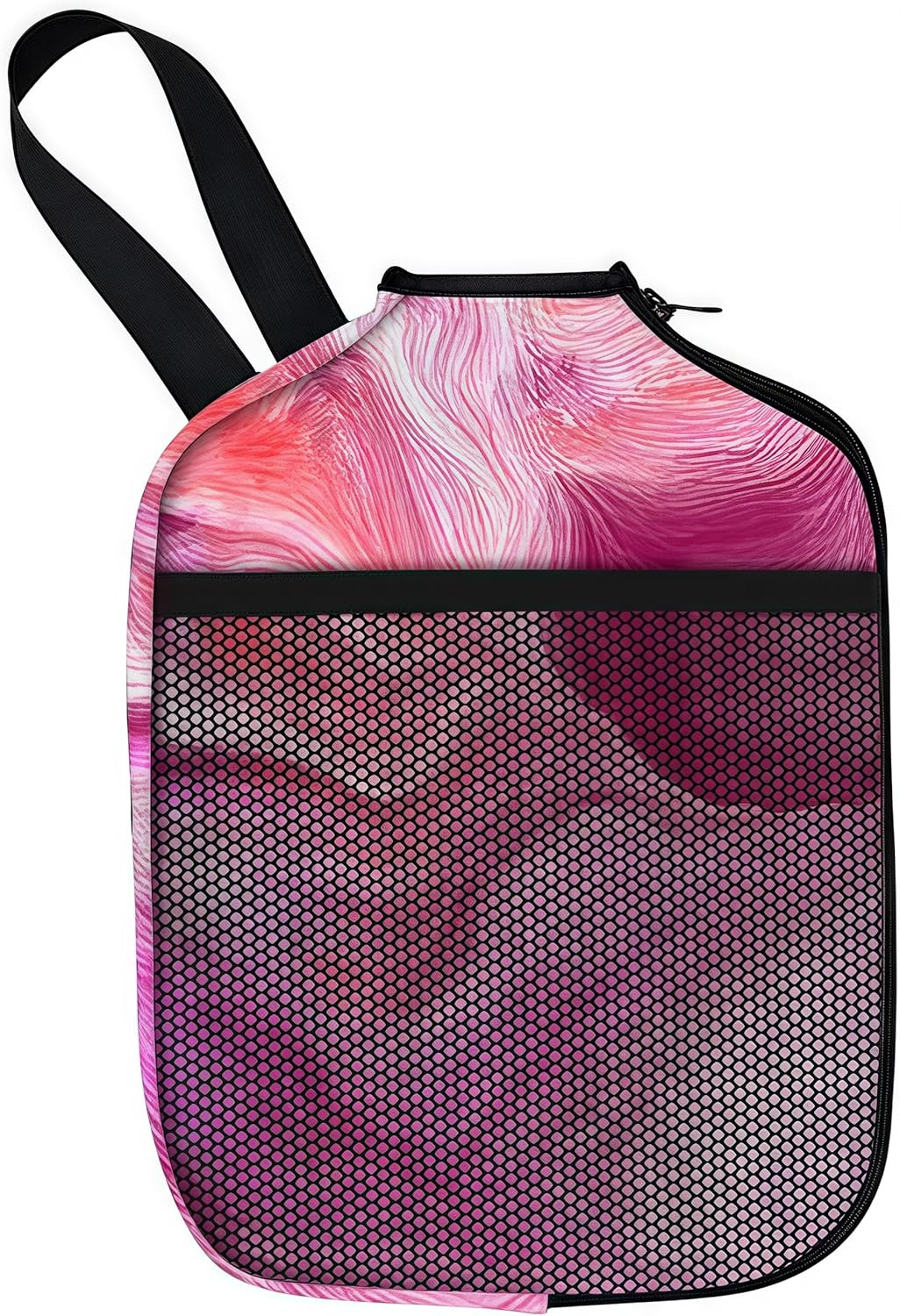 Pickleball Paddle Covers,22 X 30 Cm Neoprene Pickleball Racket Sleeve,Paddle Protect Case Dust Cover,Zippered Universal Racket Sleeve Storage Bag(Pink) image number 2