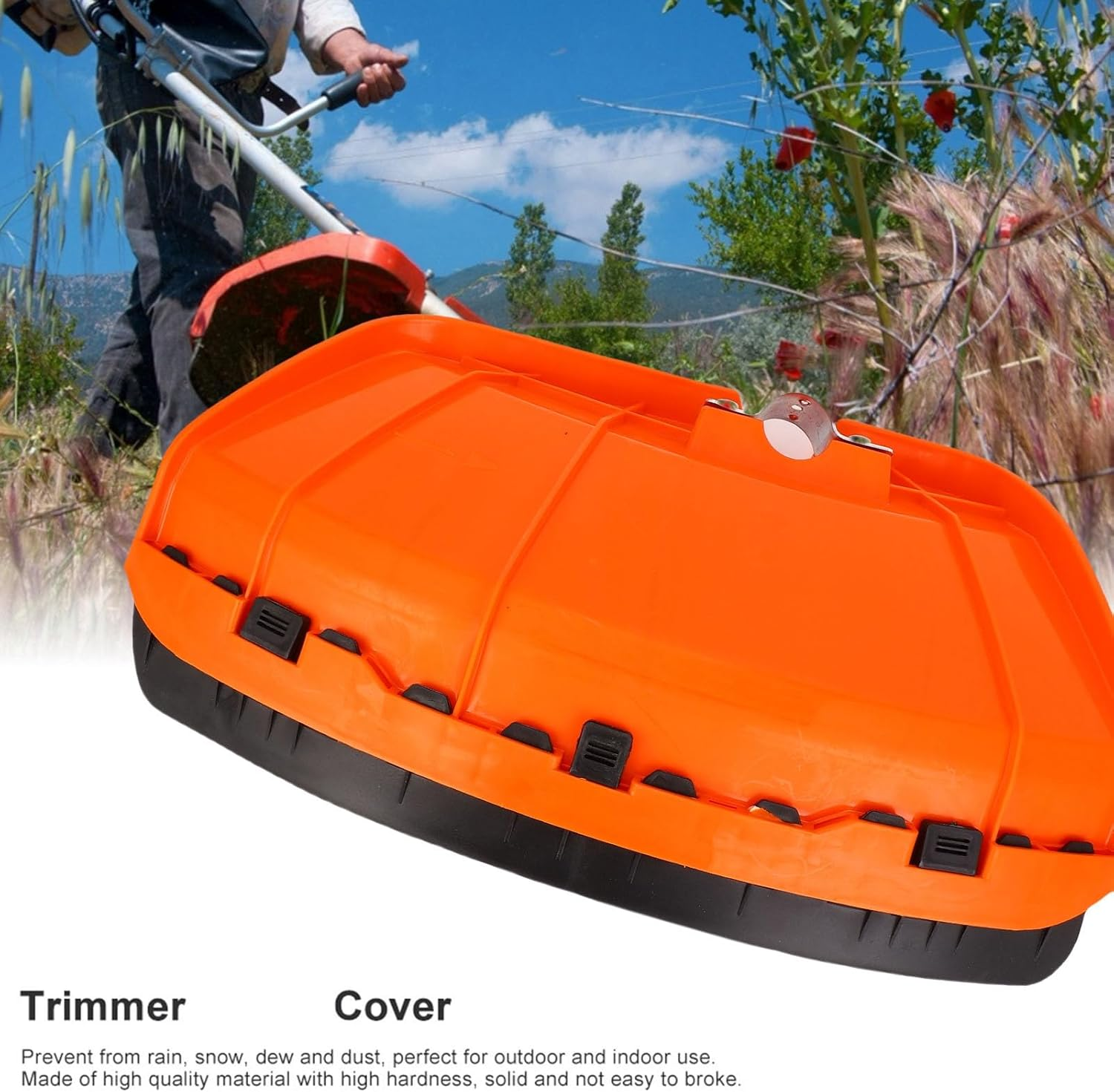 Eater Guard, 26Mm/28Mm Red Plastic Lawn Mower Trimmer Cover Accessory, Brush Cutter Guard - String Trimmer Accessories image number 2