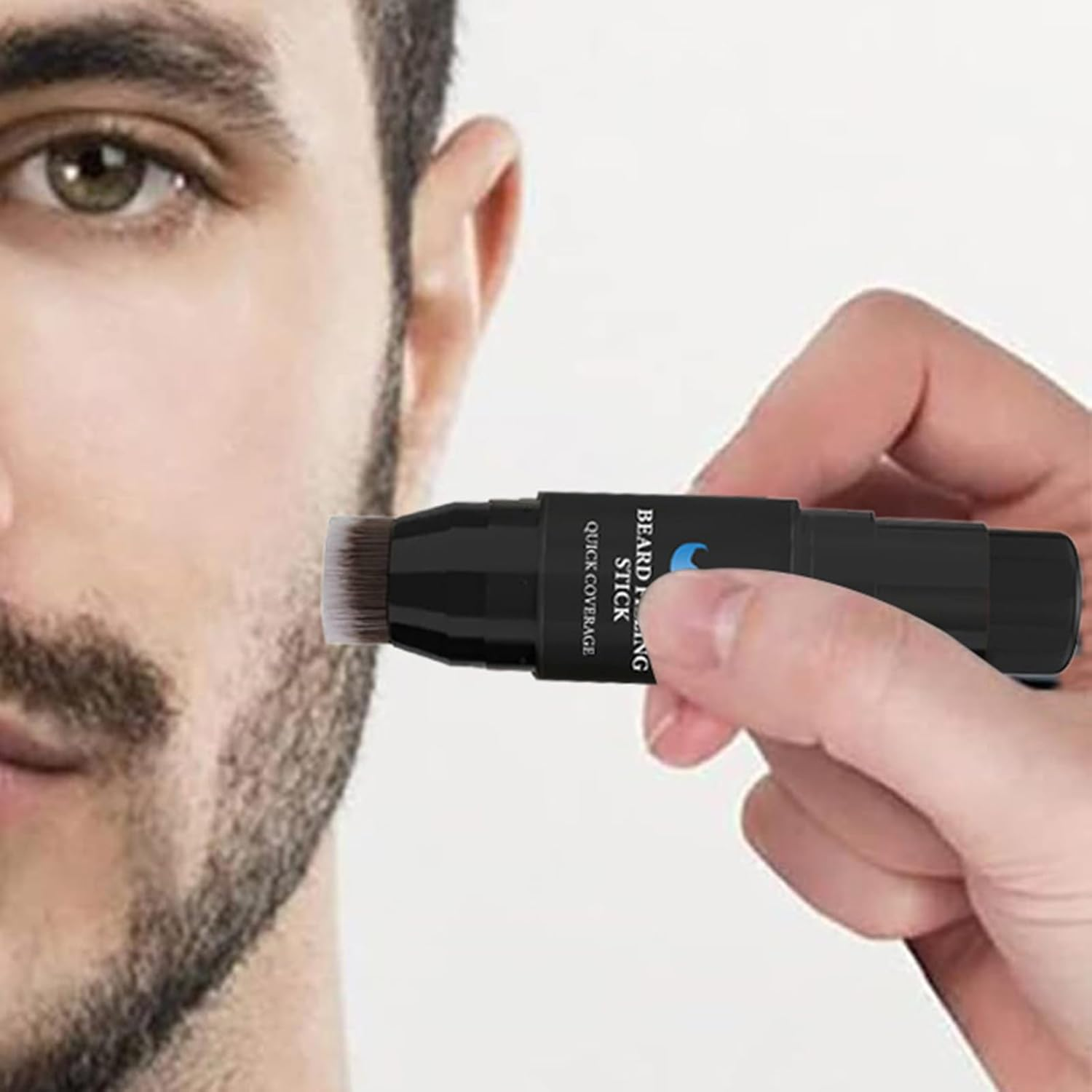 Beard Filler - Moustache Filling Stick and Brush - 7G Long-Lasting Waterproof Sweat-Proof Tint for Facial Hair Makeup Shaping Enhancement image number 3