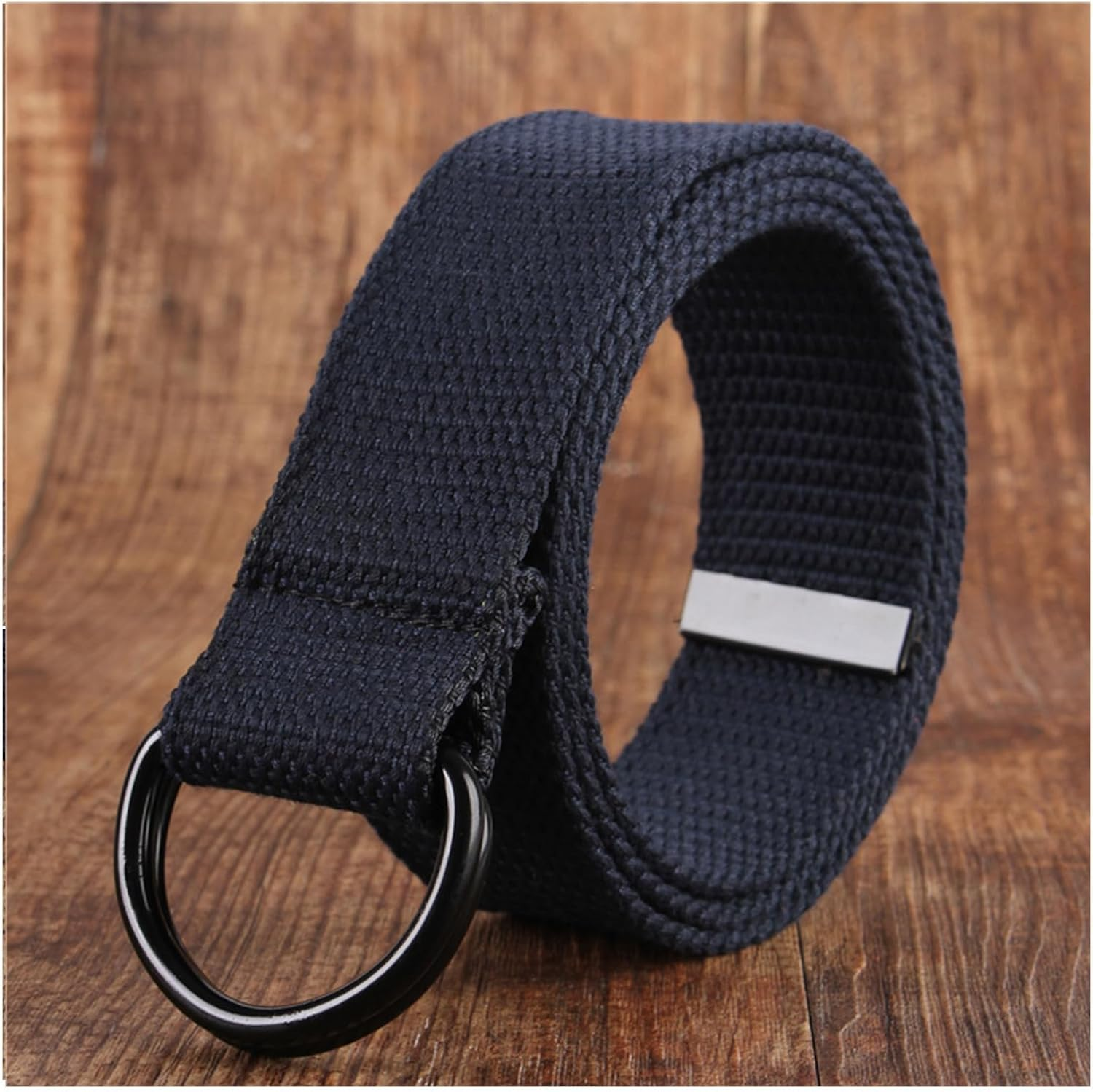 2 Pack Belts for Men,Mens Canvas Belt, Adjustable Fabric Holeles,Suitable for Leisure and Travel image number 3