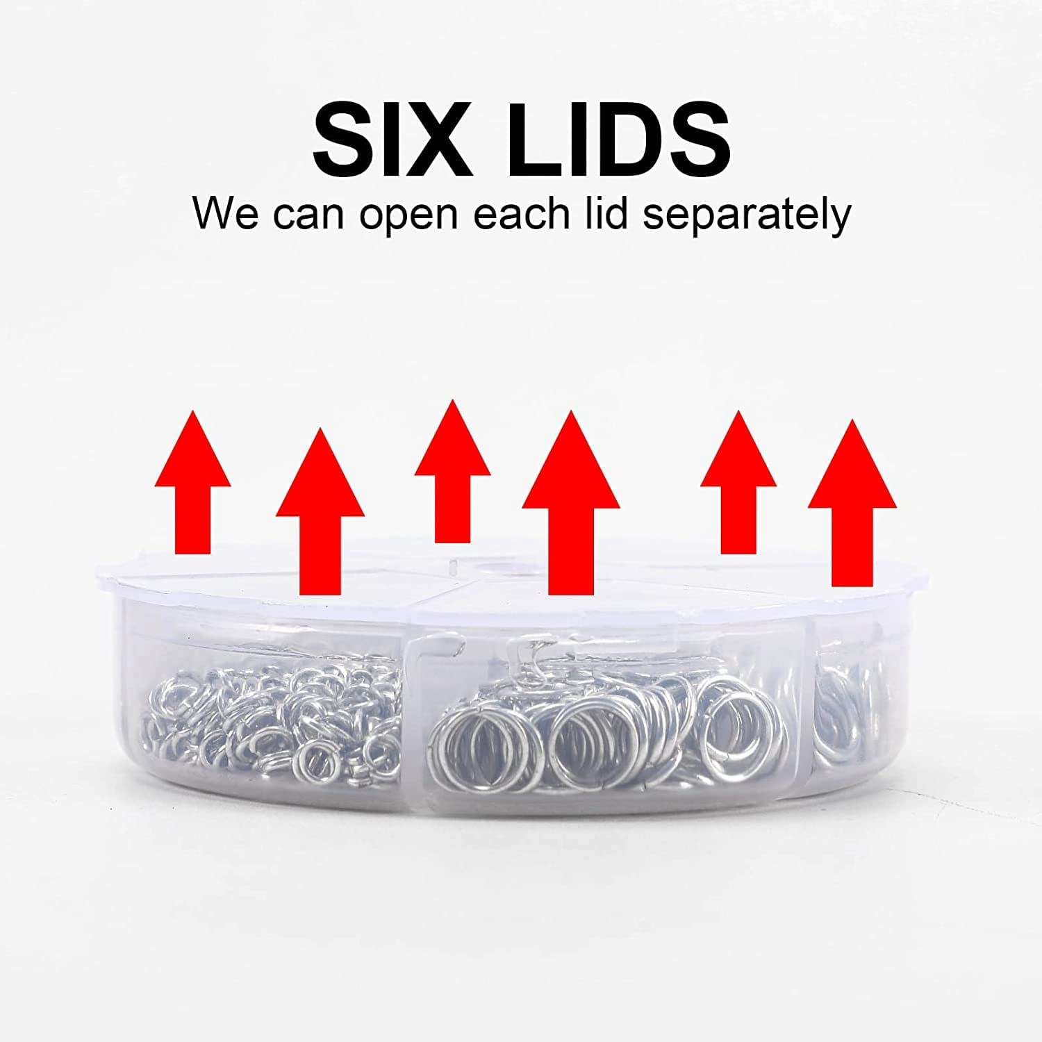 1390Pcs O Ring Metal Open Jump Rings Set Metal Jump Rings for Jewelry Making,Silver