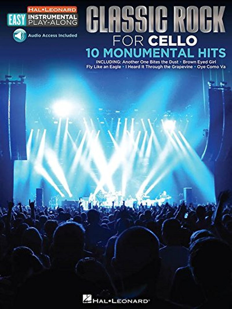 Classic Rock - 10 Monumental Hits: Cello Easy Instrumental Play-Along Book with Online Audio Tracks image number 1