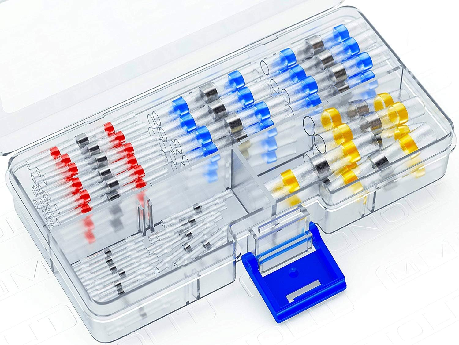 Premium Solder Seal Heat Shrink Butt Connectors 100 Pcs Wire Connector Kit Electrical Waterproof Marine Automotive Solder Sleeve image number 6