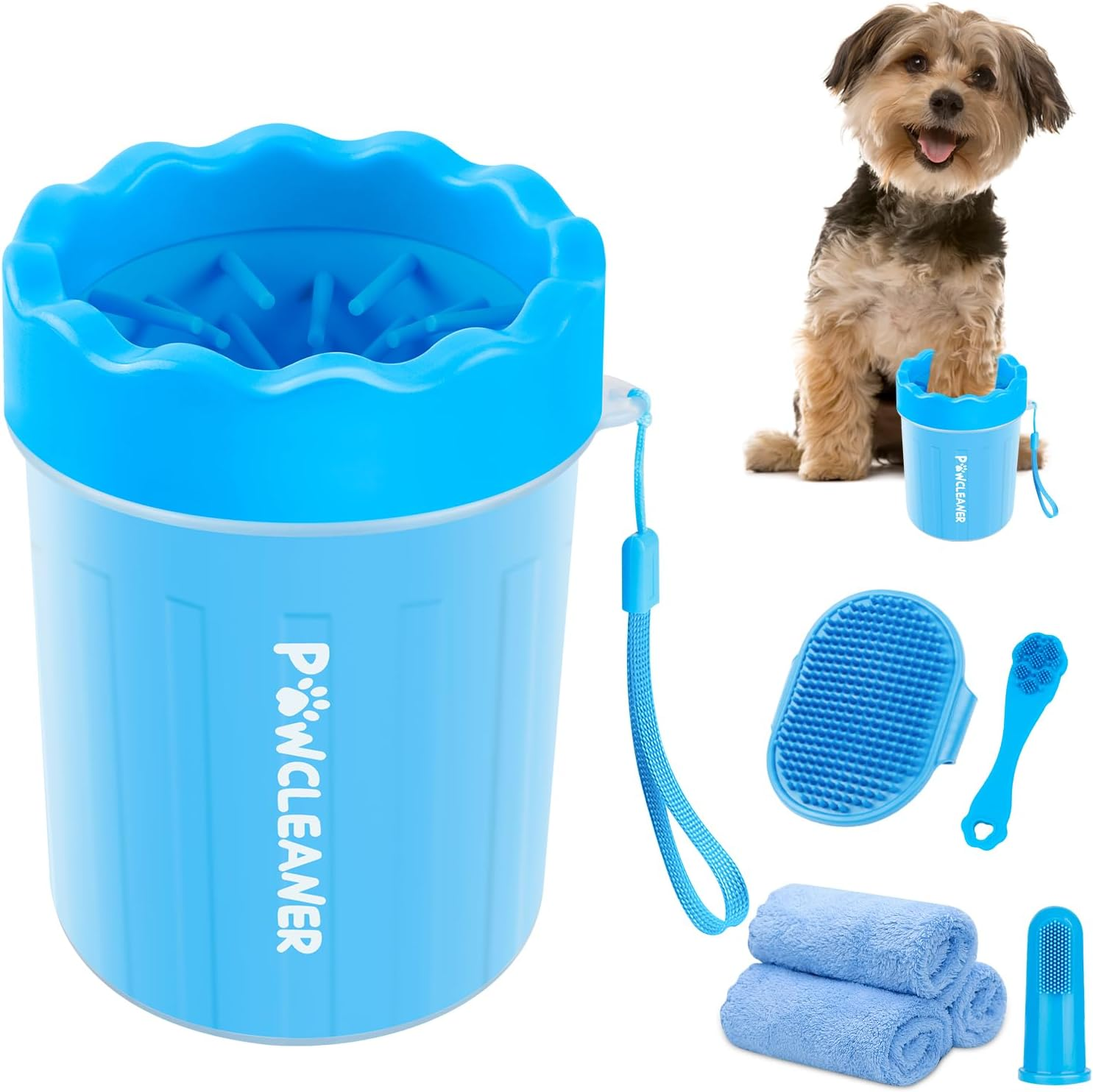 Dog Paw Cleaner, Washer, Muddy Pet Foot Cleaner for Small Medium Large Breed Dogs/Cats (S, Blue) image number 6