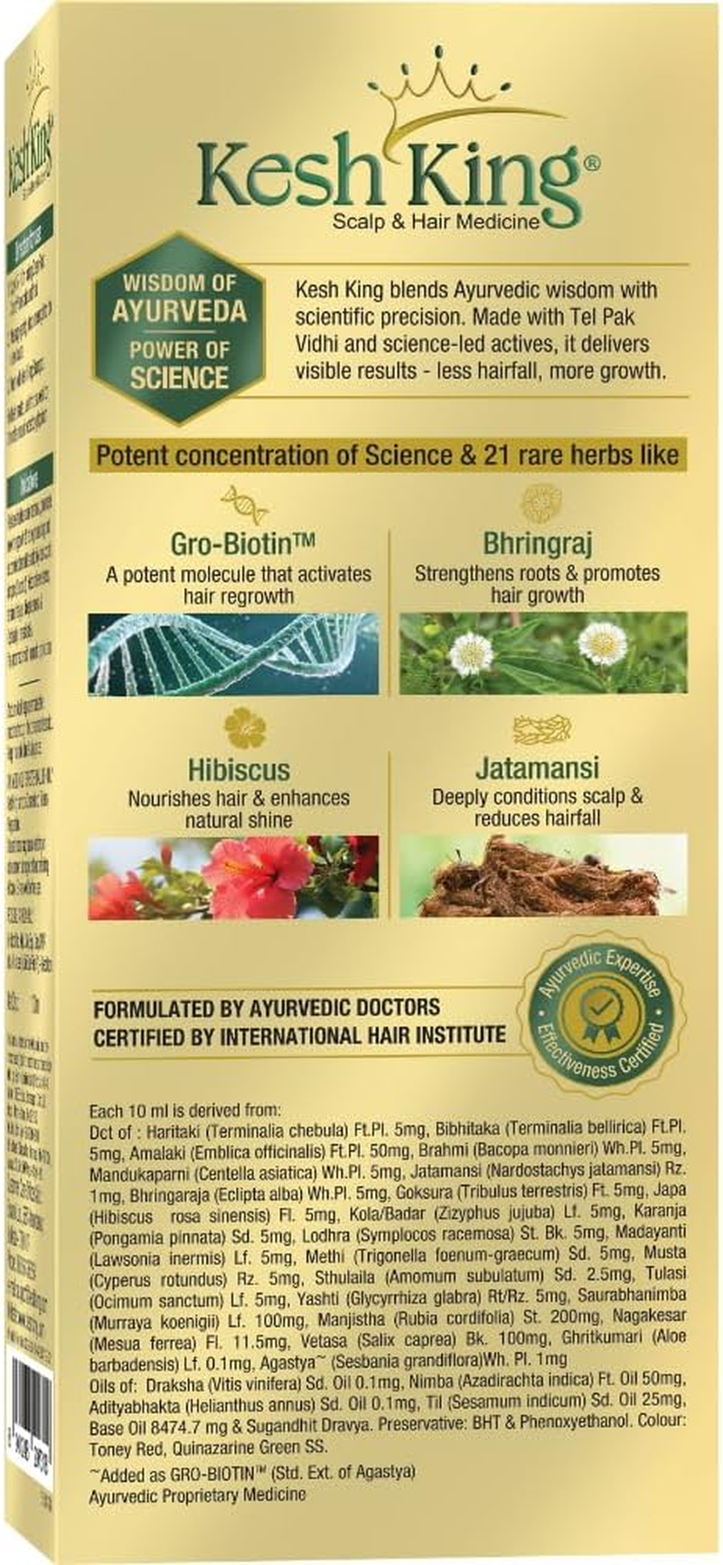 Kesh King Ayurvedic Scalp and Hair Oil, 100Ml image number 4