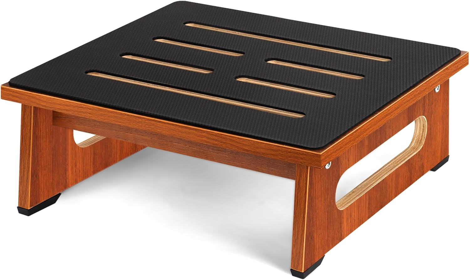 Raylove One Step Stool for Adults & Seniors with Non-Slip Rubber Stepping Surface, Indoor/Outdoor Platform Step,450 Ib Portable Single Wooden Riser Bathroom, Kitchen,Bedside image number 5