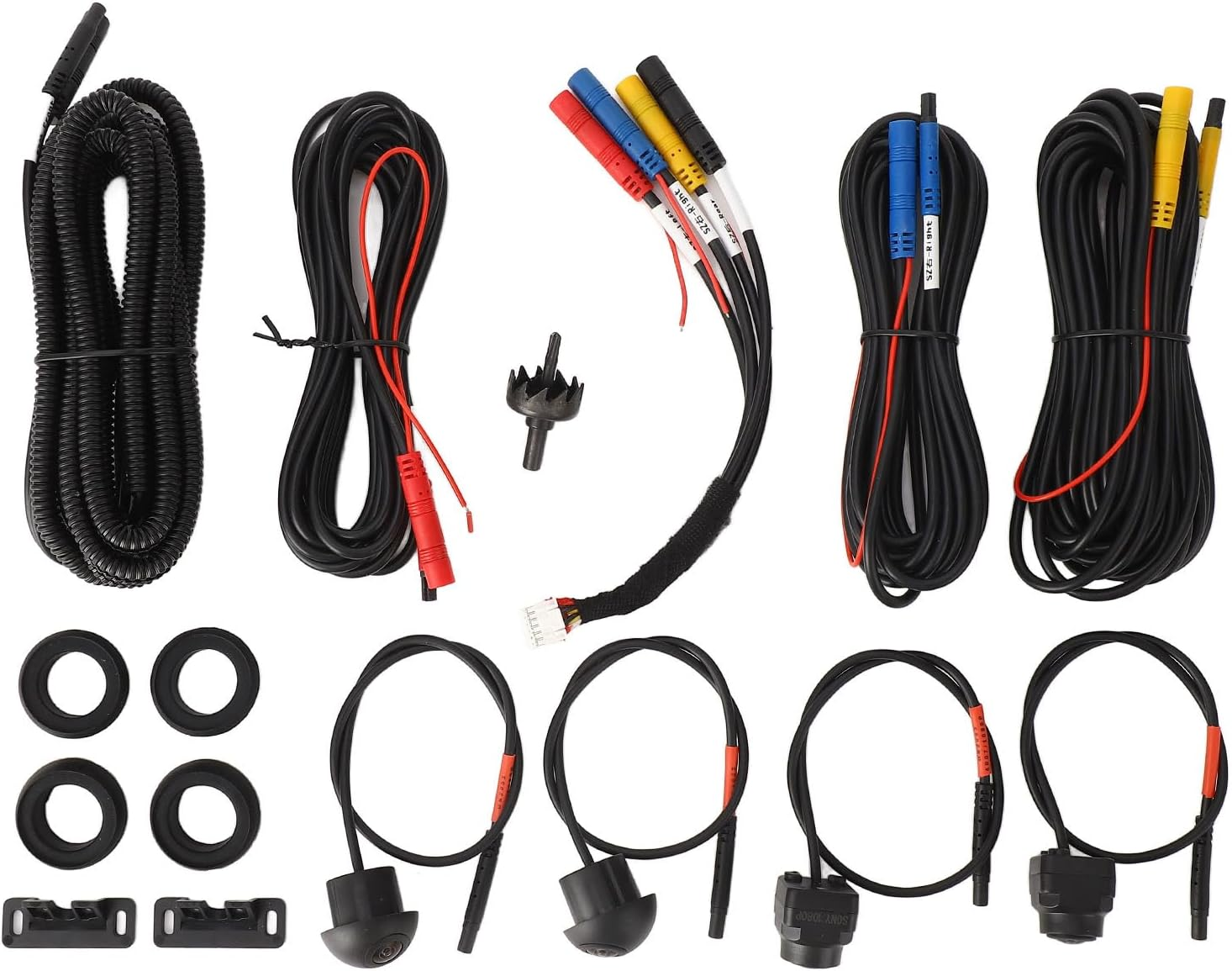 Generic 360 Car Camera 7 with Night Vision for Android Auto Radio, Panoramic Surround View (1080P) image number 4